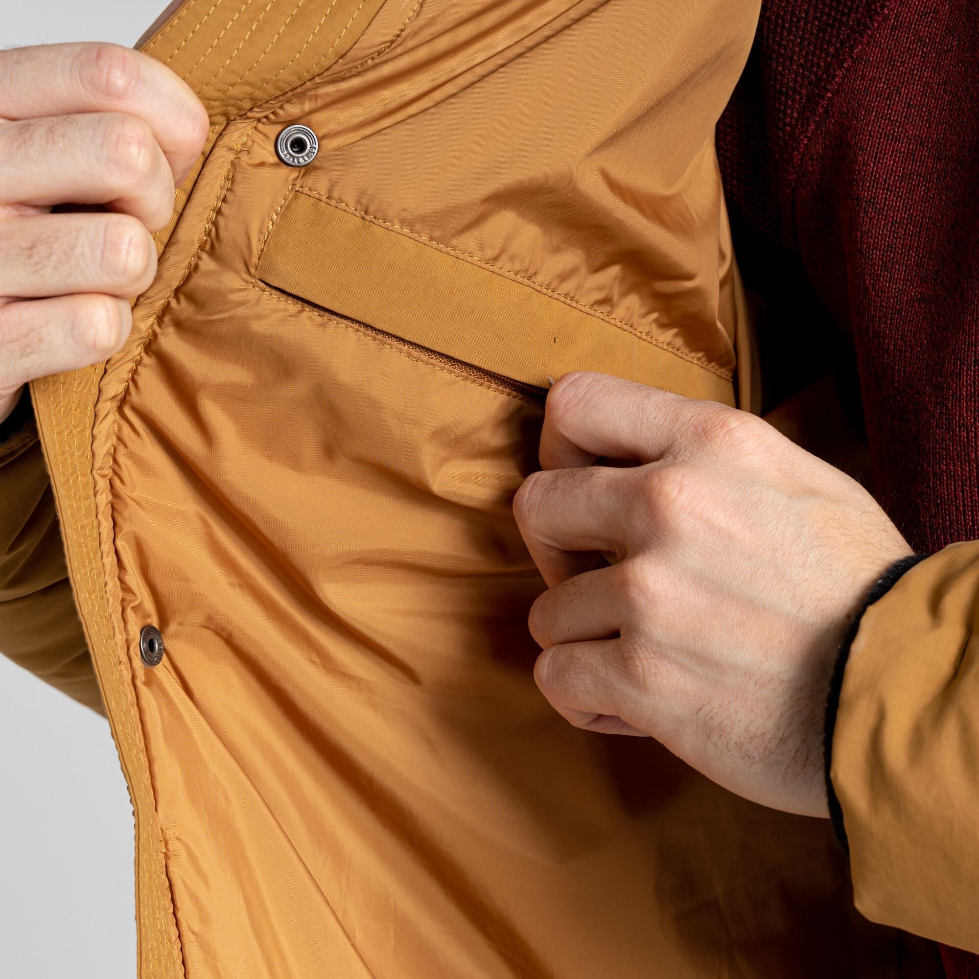 Men's Dunbeath Insulated Hooded Jacket - Taupe