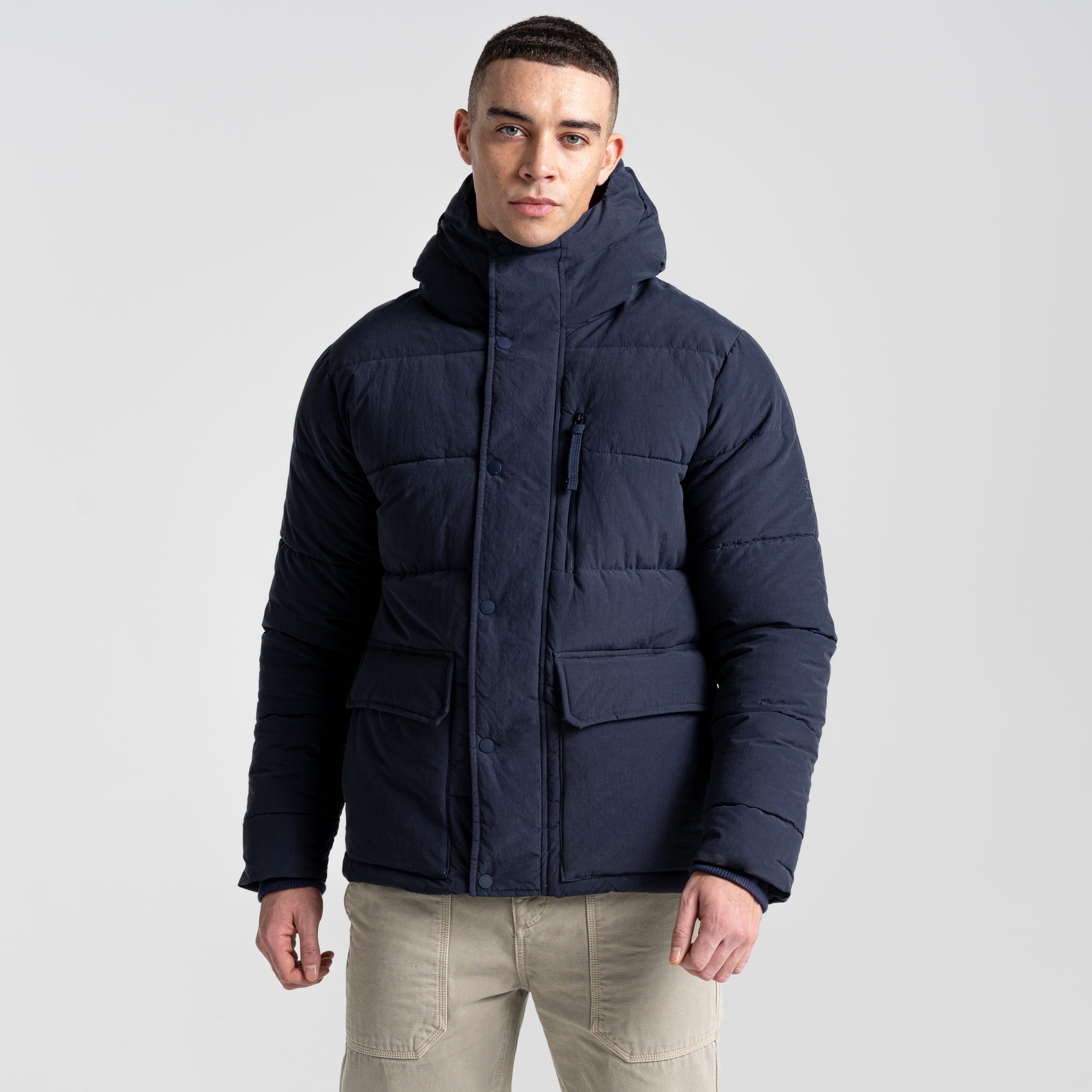 Men's Dunbeath Insulated Hooded Jacket - Blue Navy