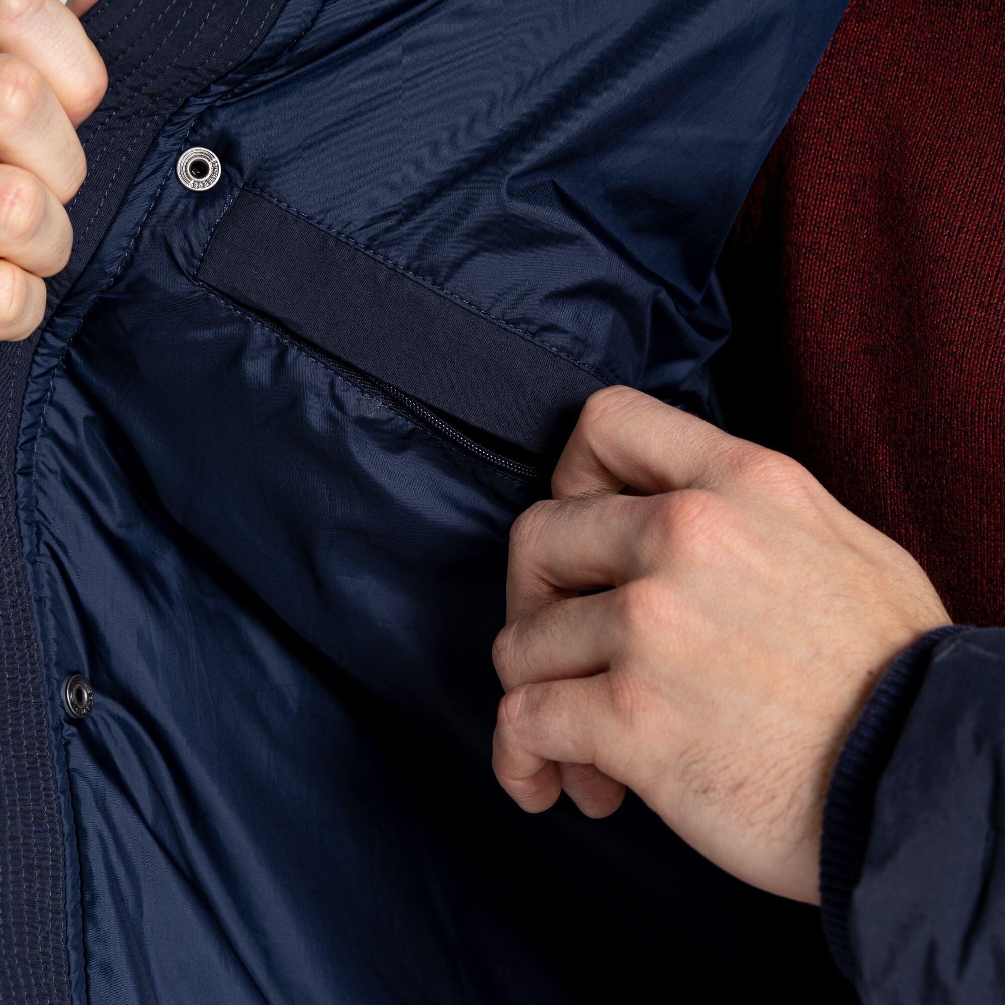 Men's Dunbeath Insulated Hooded Jacket - Blue Navy