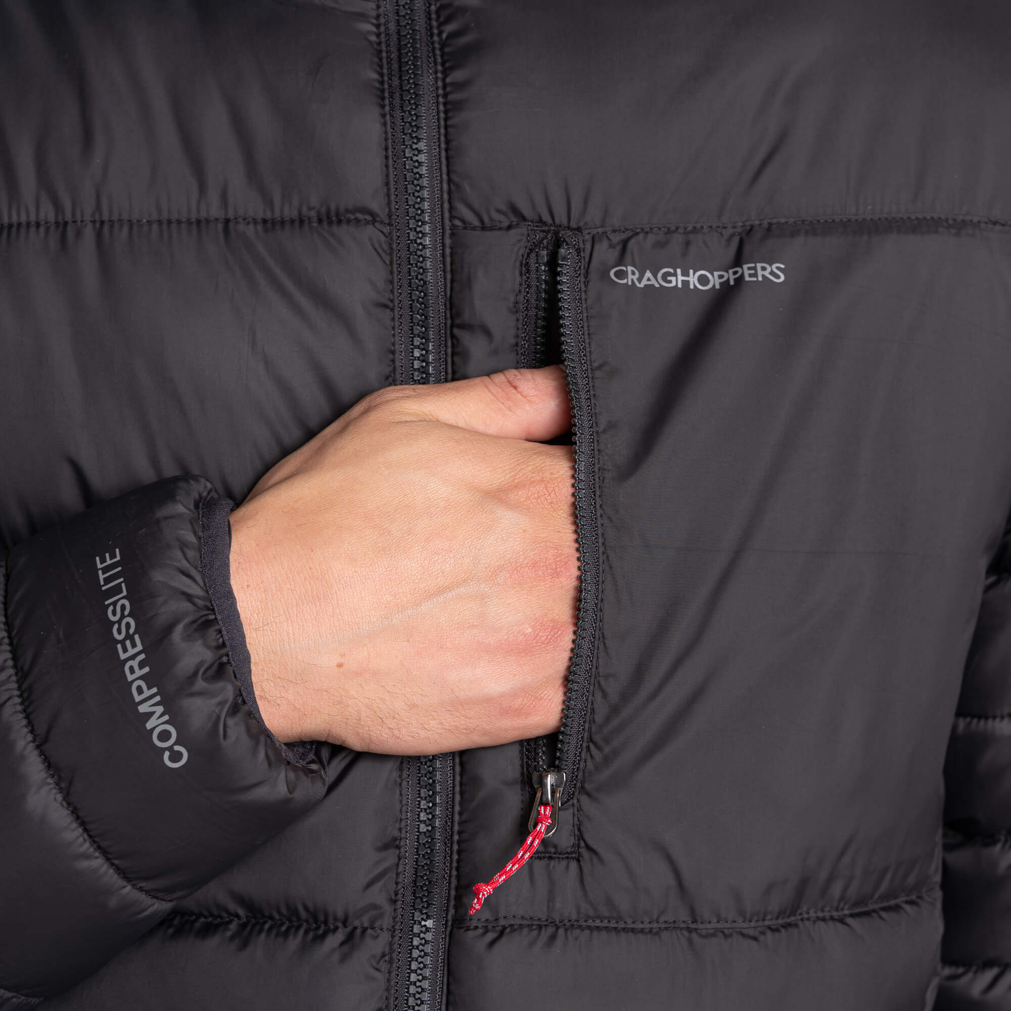 Men's Compresslite VIII Hooded Jacket - Black