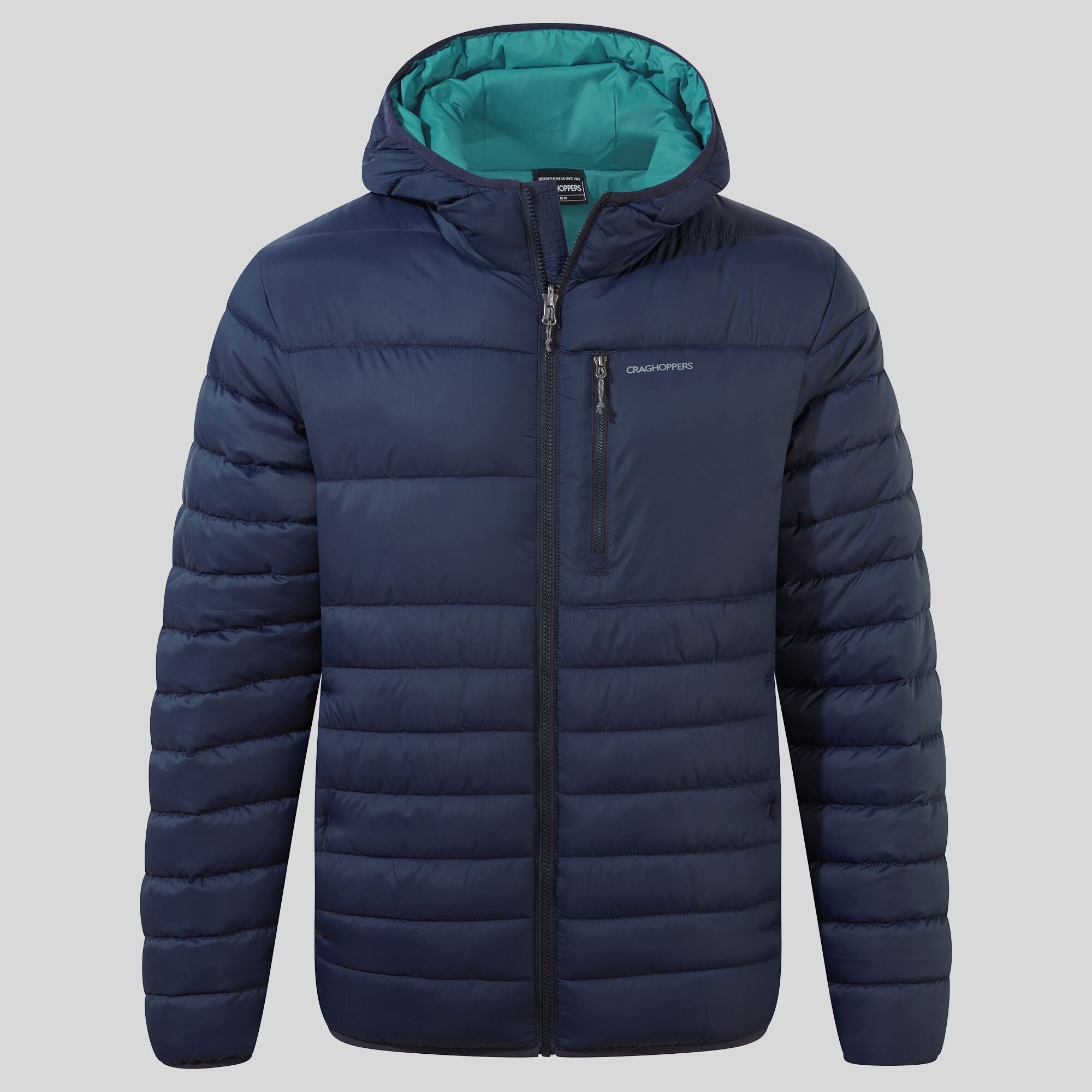 Men's Compresslite VIII Hooded Jacket - Blue Navy/Washed Teal