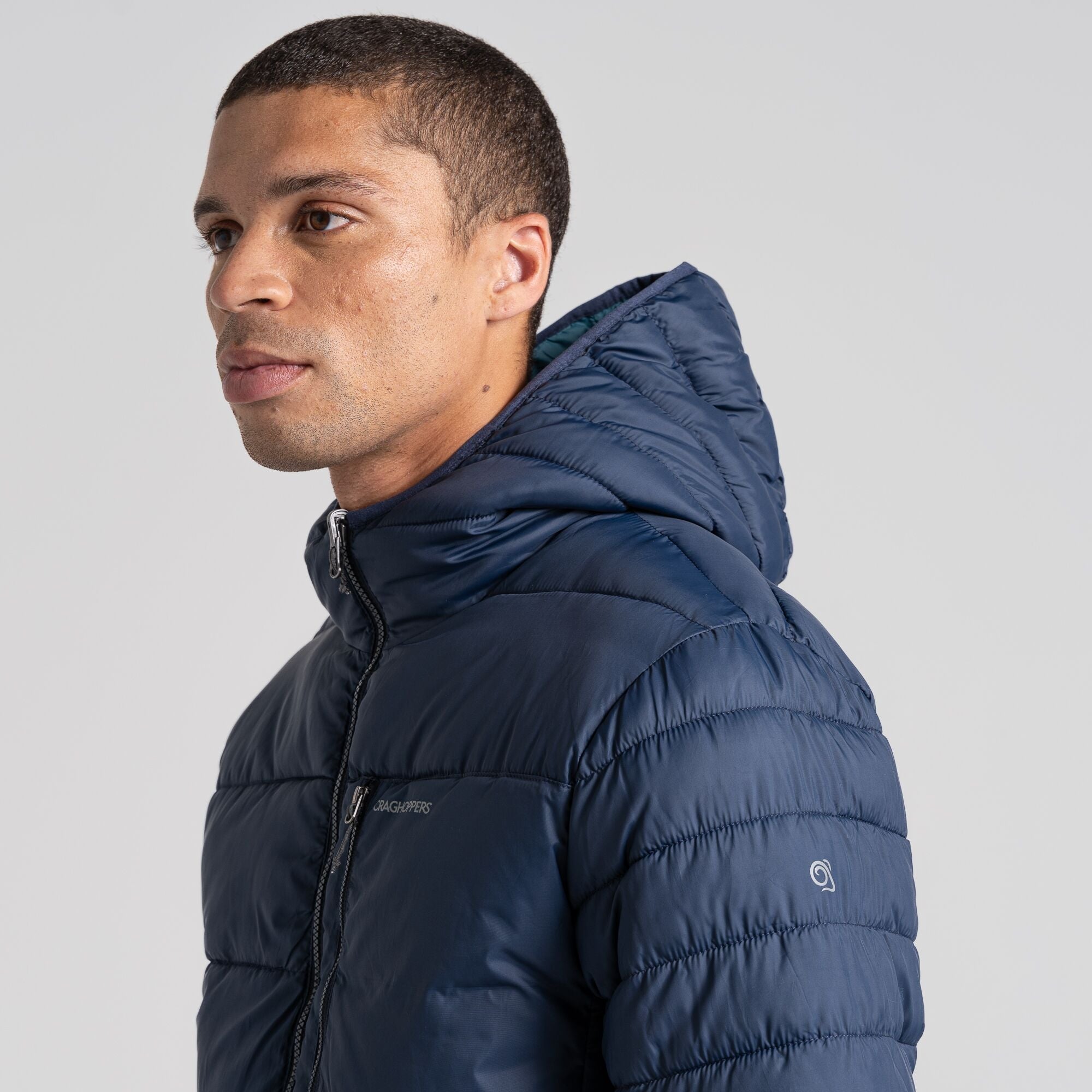 Men's Compresslite VIII Hooded Jacket - Blue Navy/Washed Teal