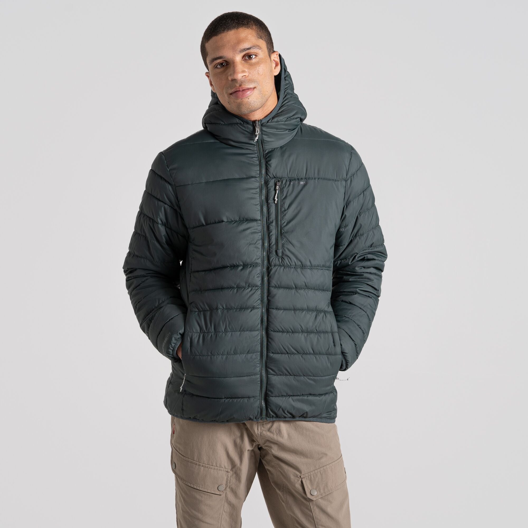 Men's Compresslite VIII Hooded Jacket - Spruce Green/Sea Green