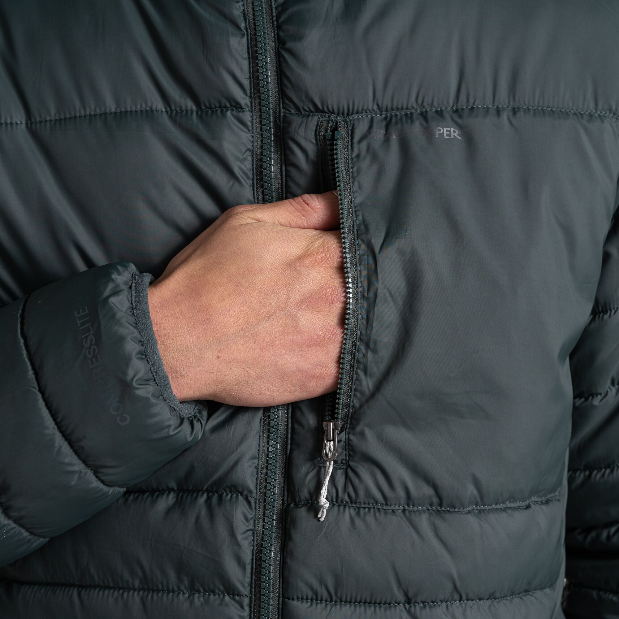 Men's Compresslite VIII Hooded Jacket - Spruce Green/Sea Green