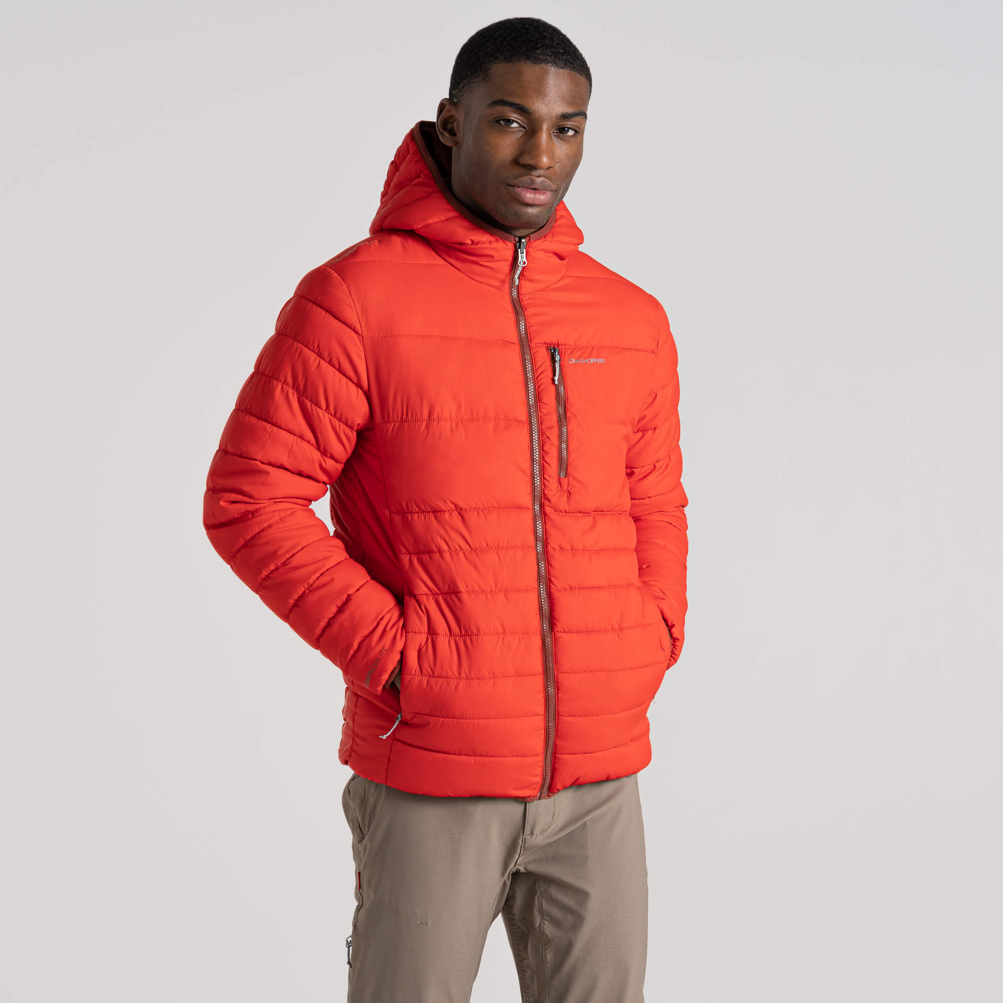 Men's Compresslite VIII Hooded Jacket - Chili Red/Sienna Red