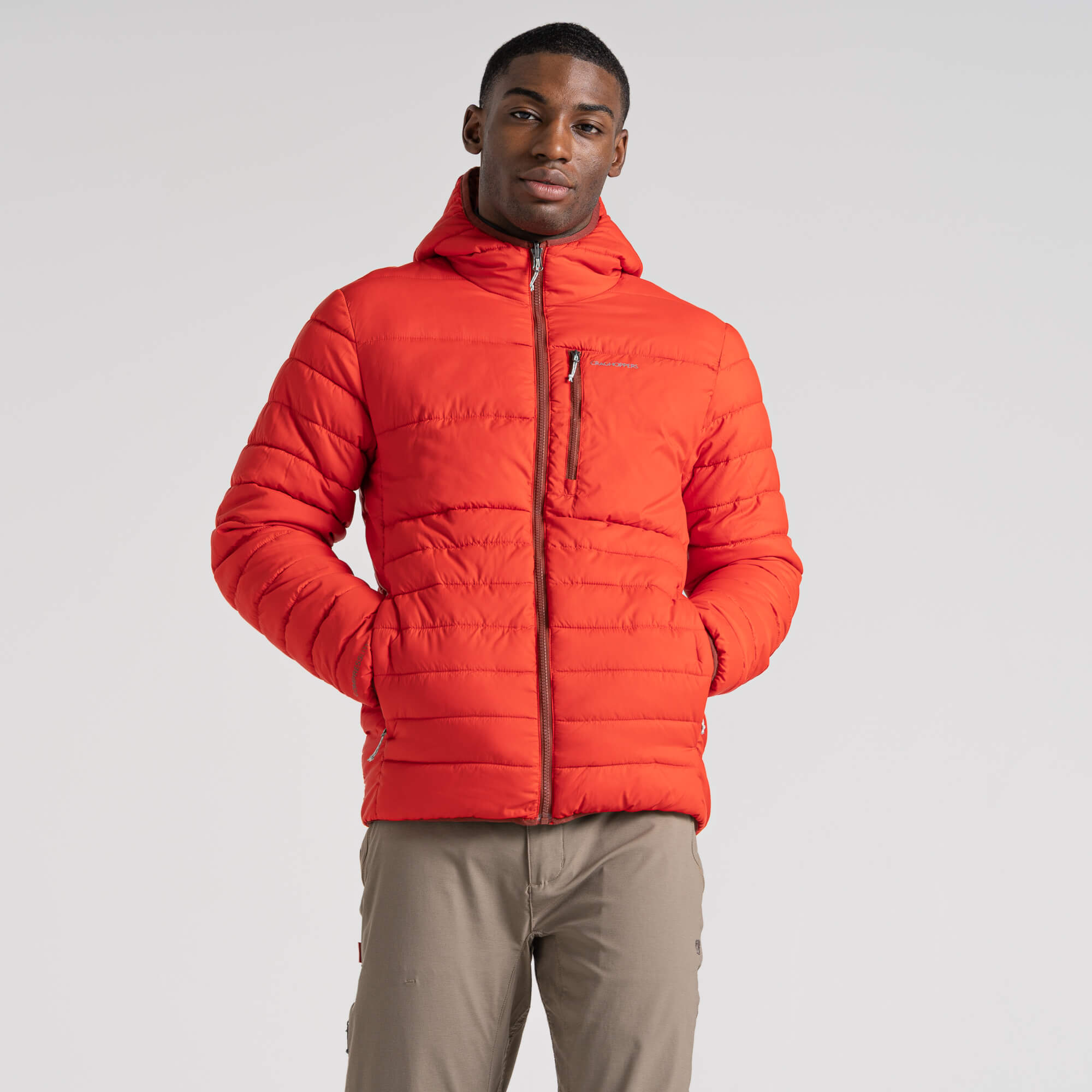 Men's Compresslite VIII Hooded Jacket - Chili Red/Sienna Red