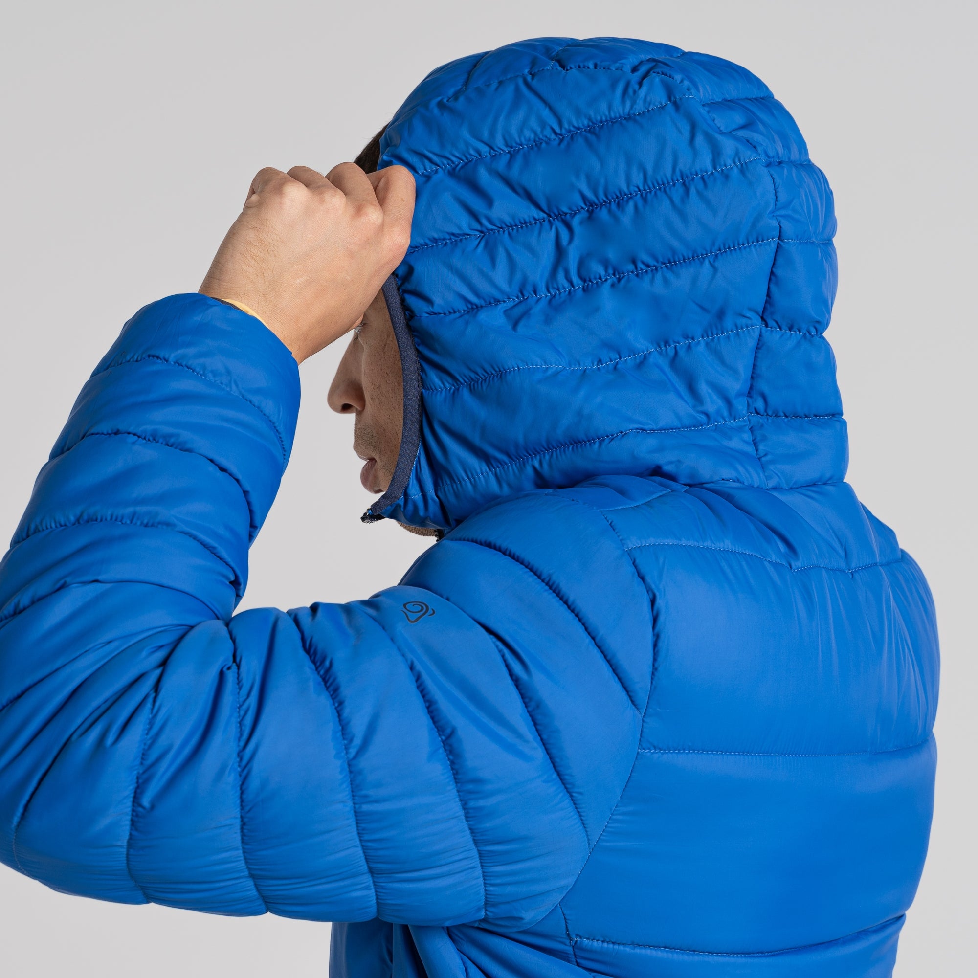 Men's Compresslite VIII Hooded Jacket - Bolt Blue/Pale Ochre