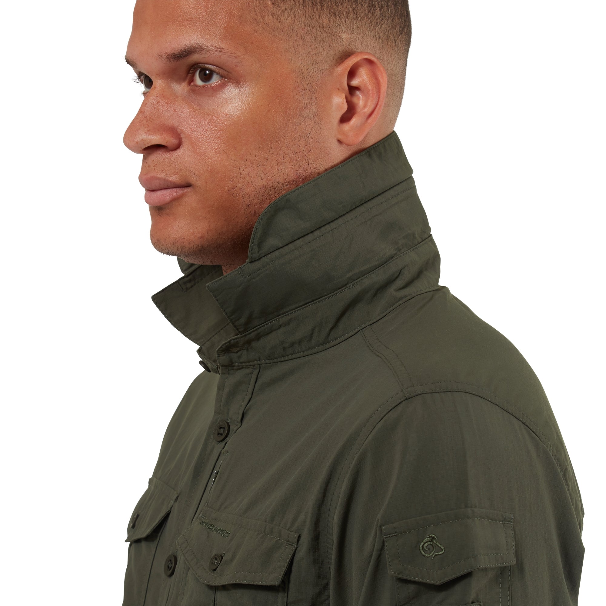 Men's Insect Shield® Adventure II Long Sleeved Shirt - Dark Khaki