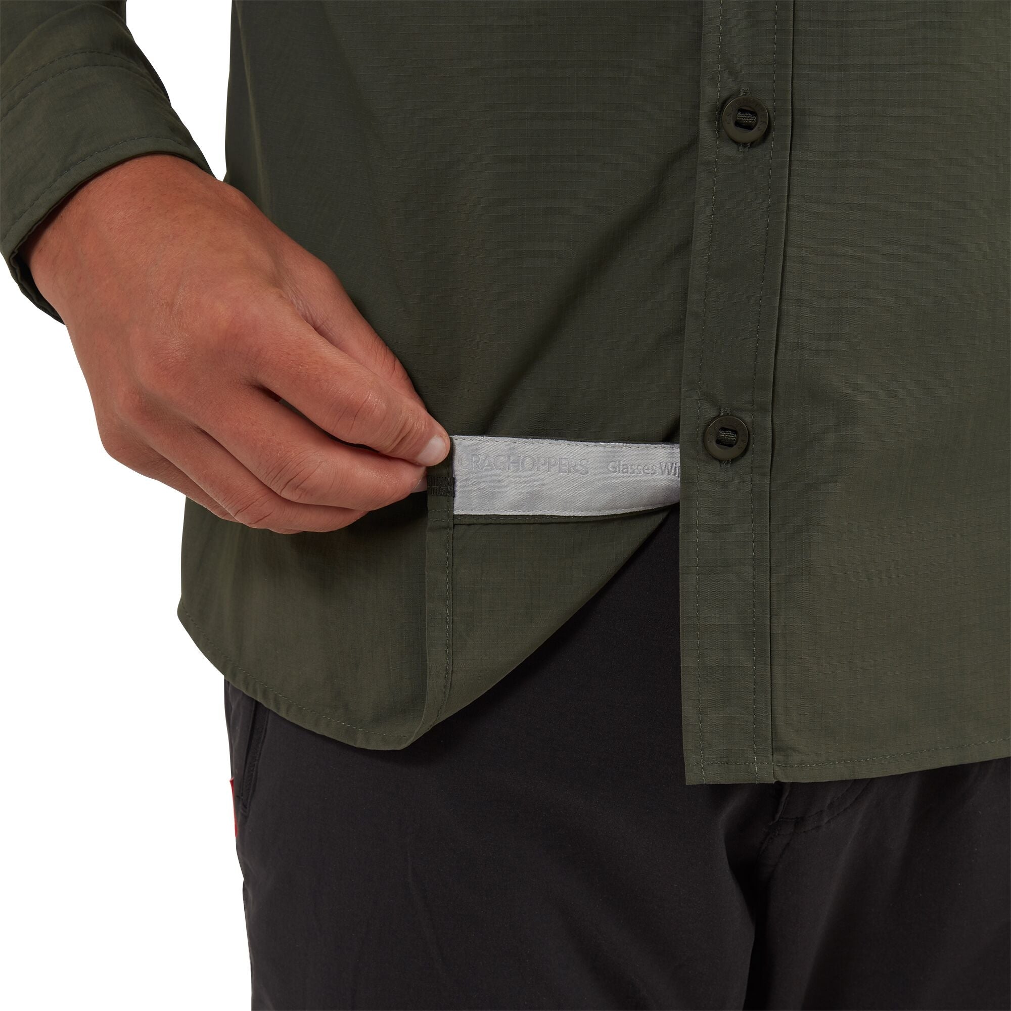 Men's Insect Shield® Adventure II Long Sleeved Shirt - Dark Khaki