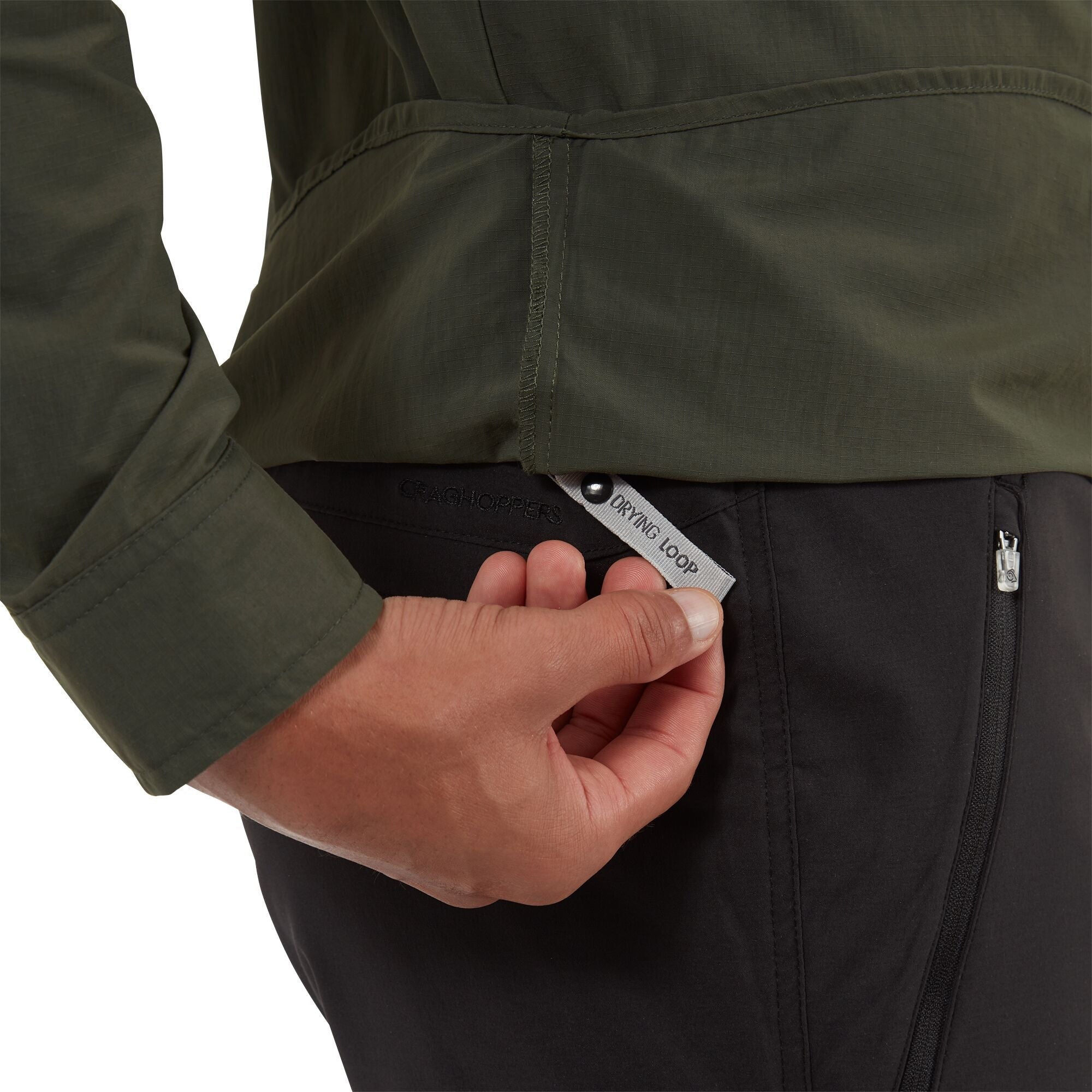 Men's Insect Shield® Adventure II Long Sleeved Shirt - Dark Khaki