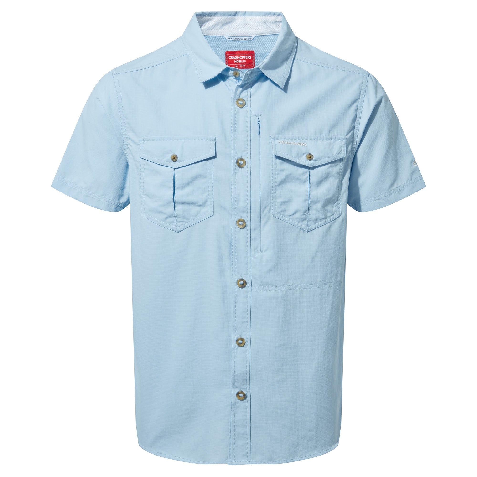 Men's Insect Shield® Adventure II Short Sleeved Shirt - Harbor Blue