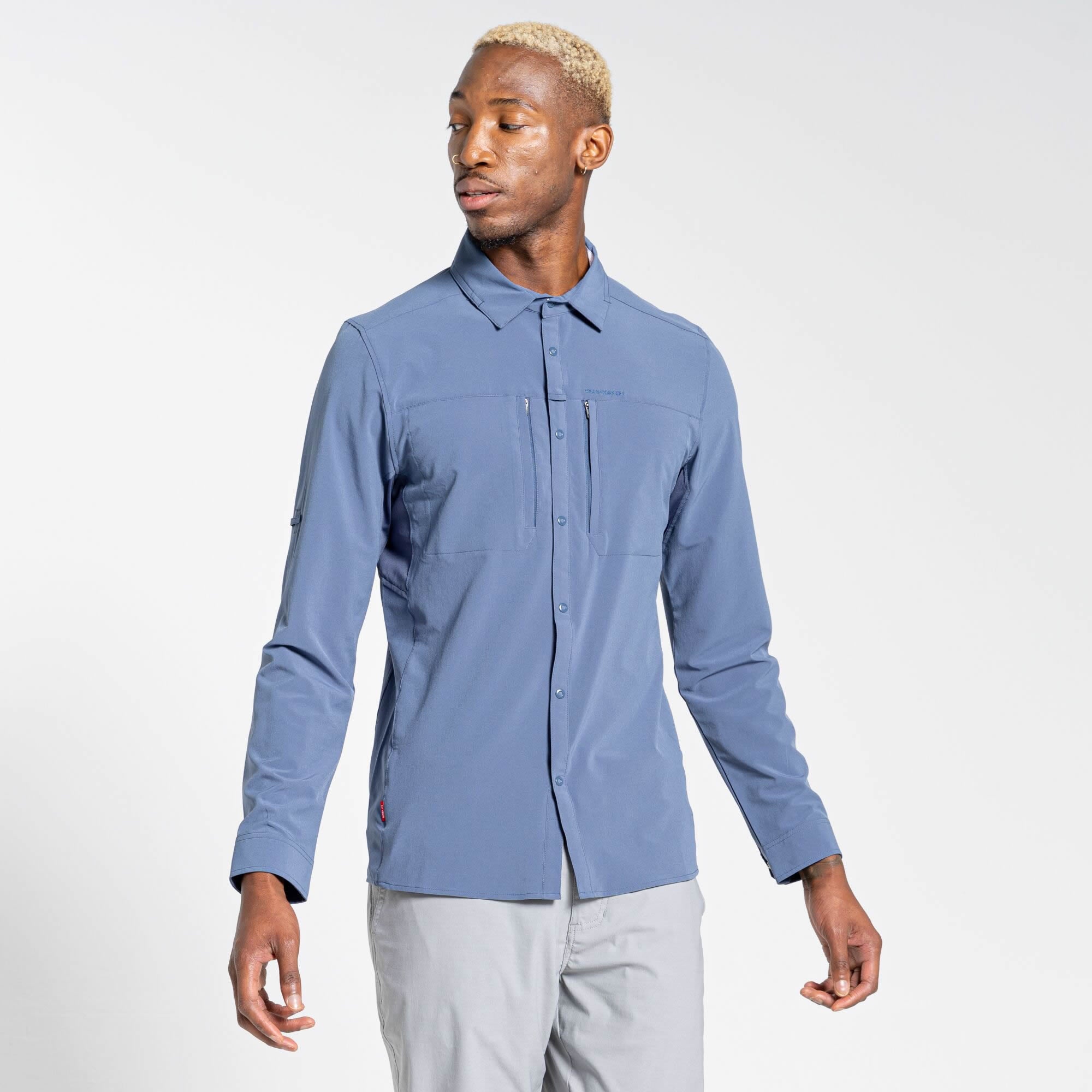 Men's Insect Shield® Pro IV Long Sleeved Shirt - Salton Blue