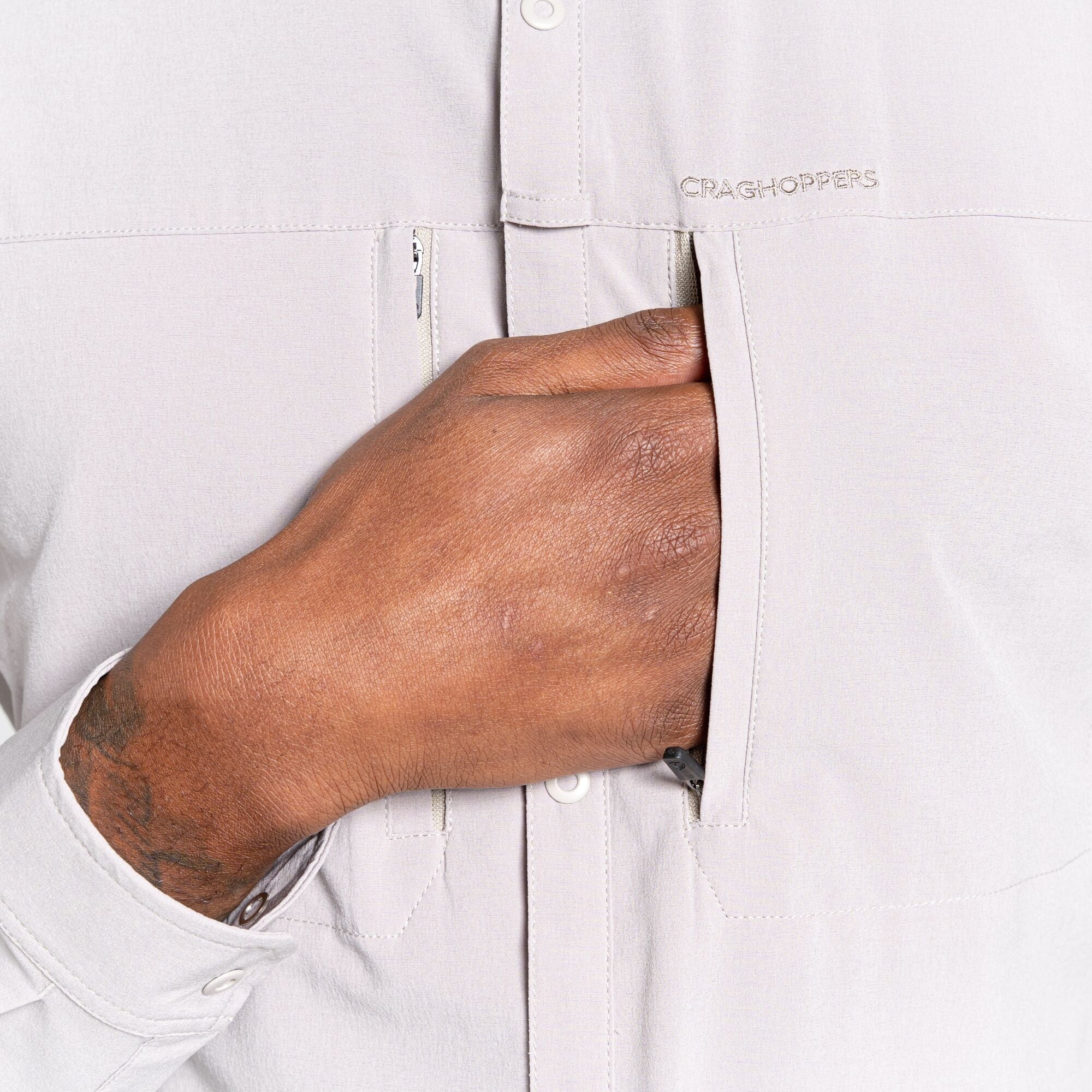 Men's Insect Shield® Pro IV Long Sleeved Shirt - Parchment