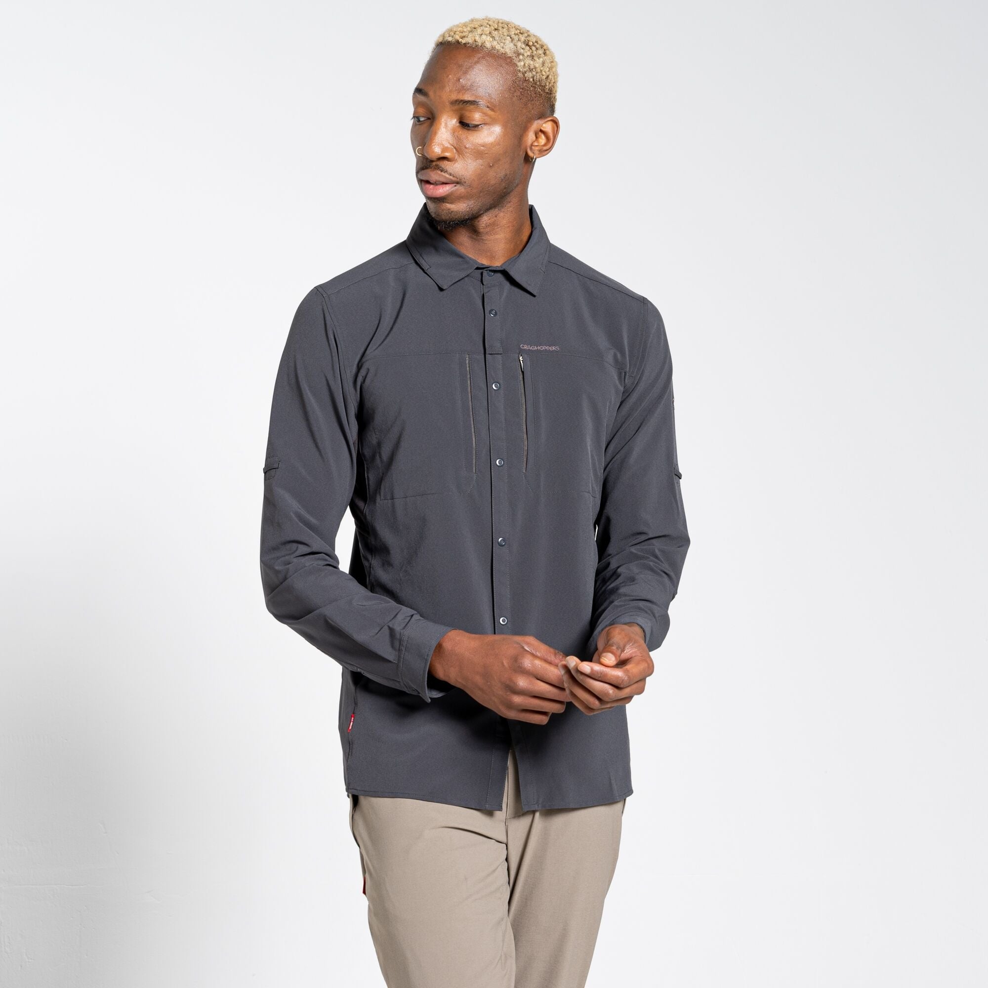 Men's Insect Shield® Pro IV Long Sleeved Shirt - Black Pepper