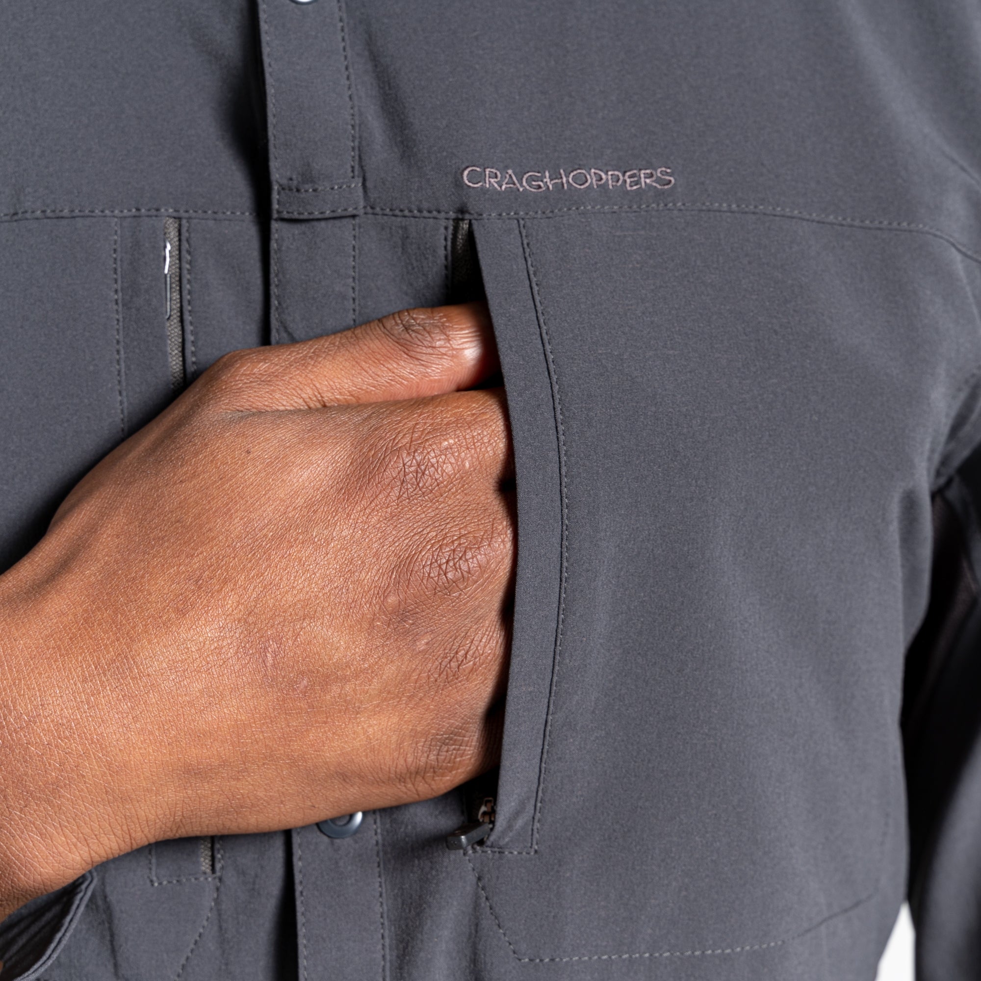 Men's Insect Shield® Pro IV Long Sleeved Shirt - Black Pepper