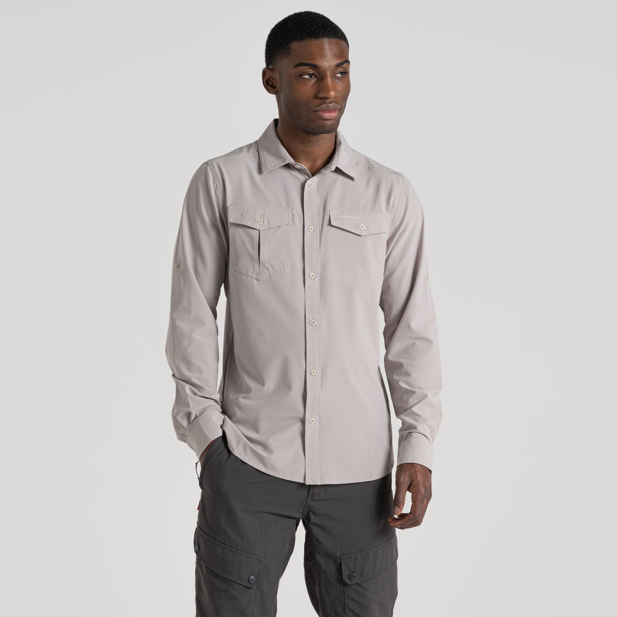 Men's Insect Shield® Eiger Long Sleeved Shirt - Parchment