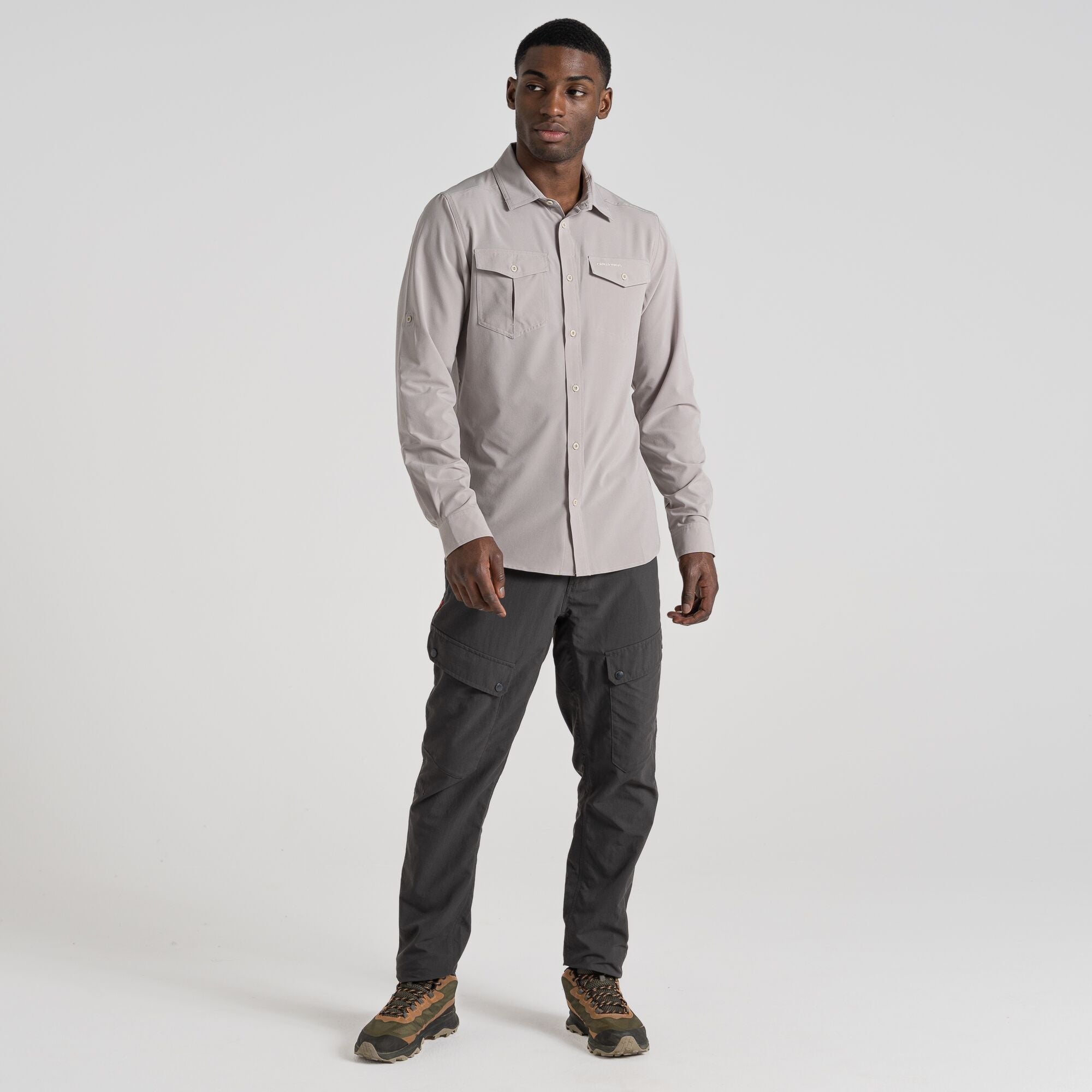 Men's Insect Shield® Eiger Long Sleeved Shirt - Parchment