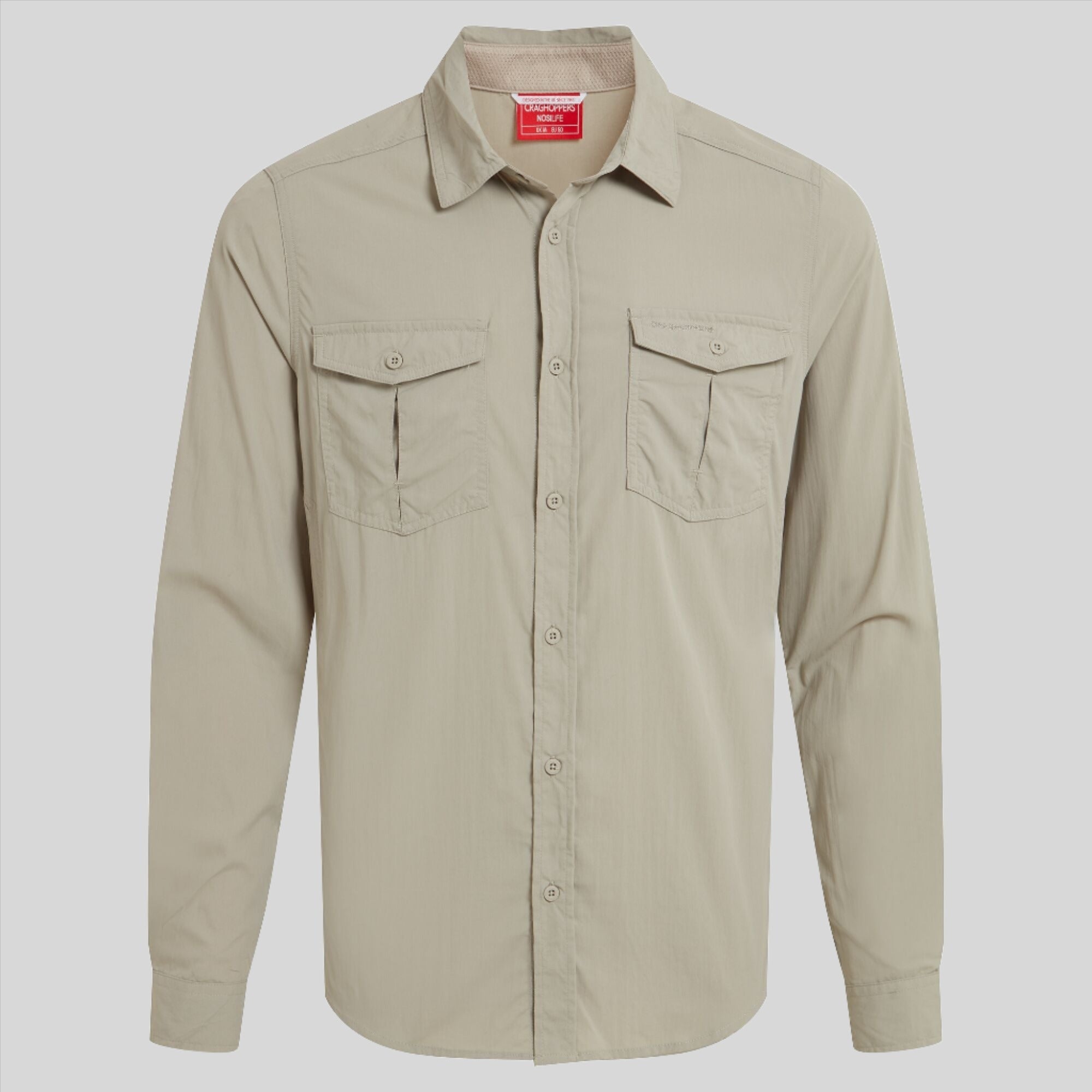 Men's Insect Shield® Eiger Long Sleeved Shirt - Parchment