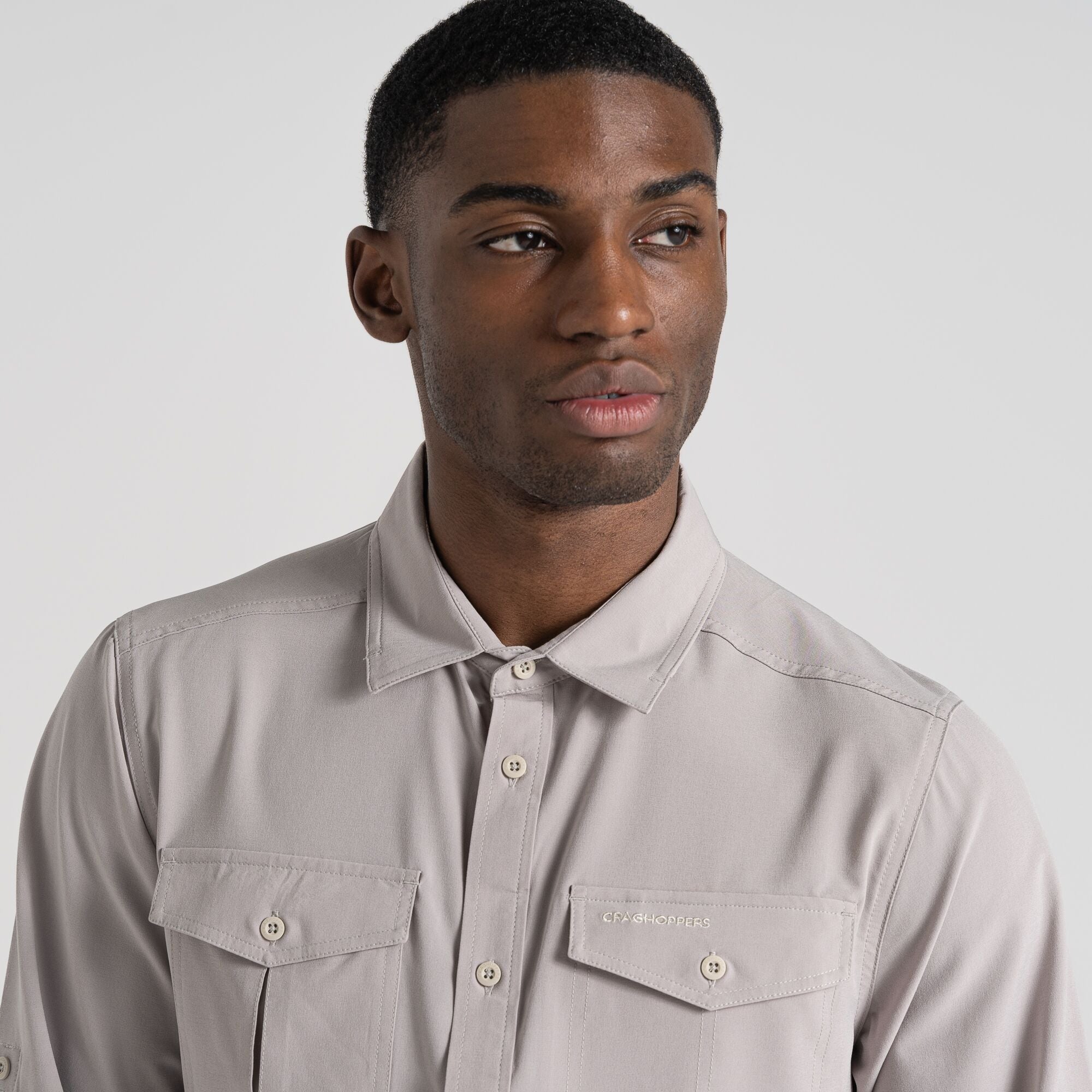 Men's Insect Shield® Eiger Long Sleeved Shirt - Parchment