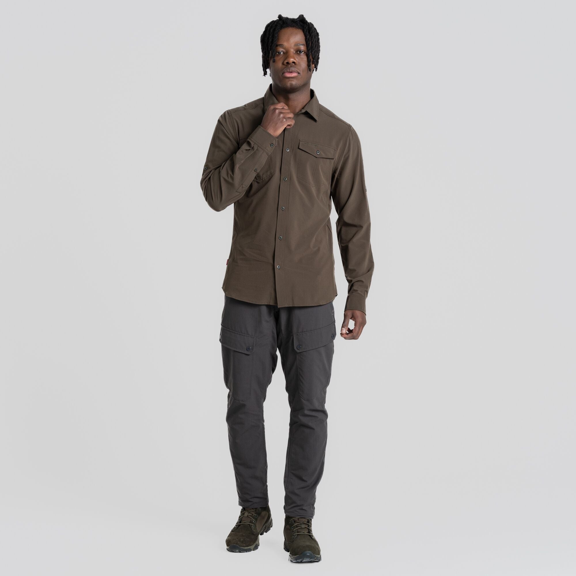 Men's Insect Shield® Eiger Long Sleeved Shirt - Woodland Green