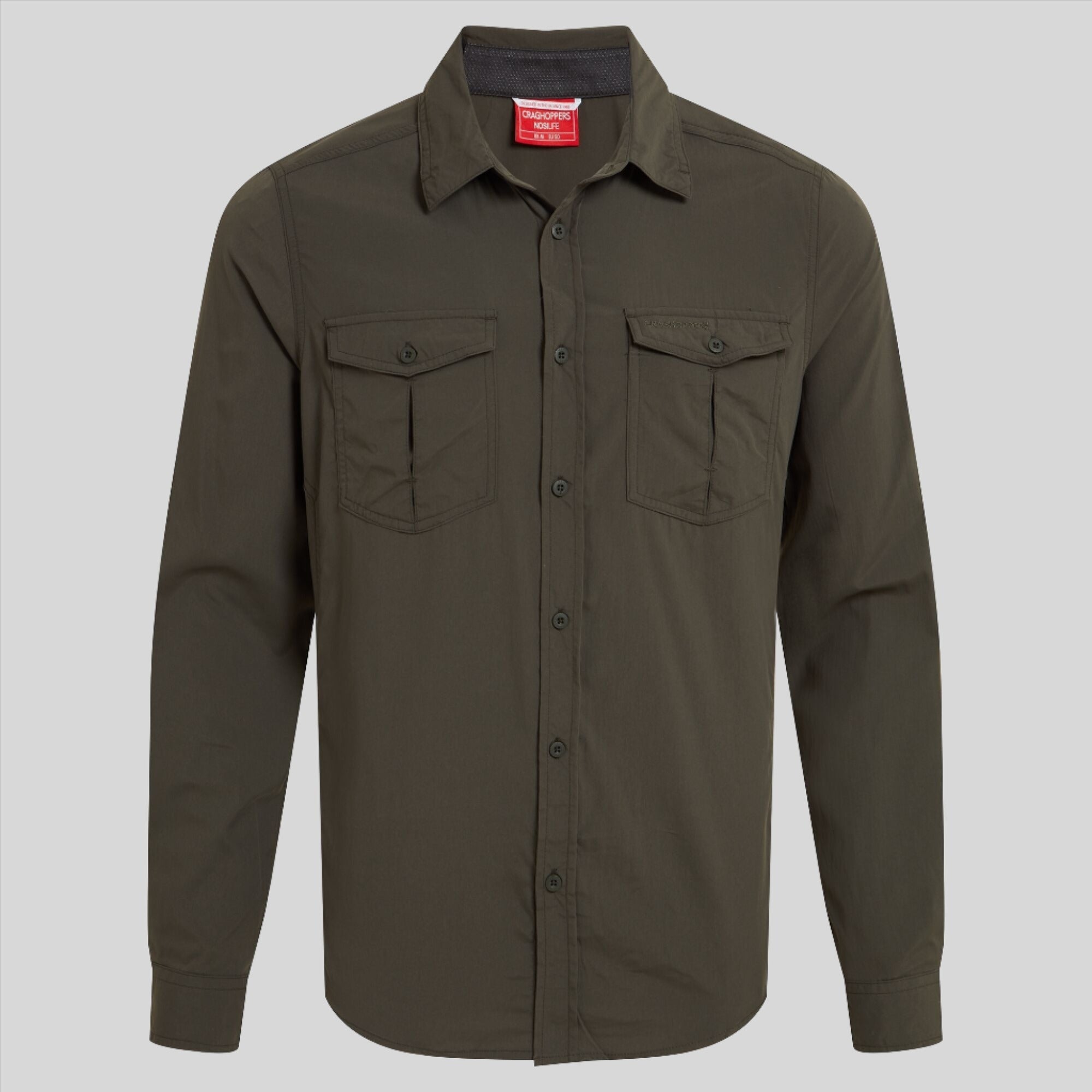 Men's Insect Shield® Eiger Long Sleeved Shirt - Woodland Green