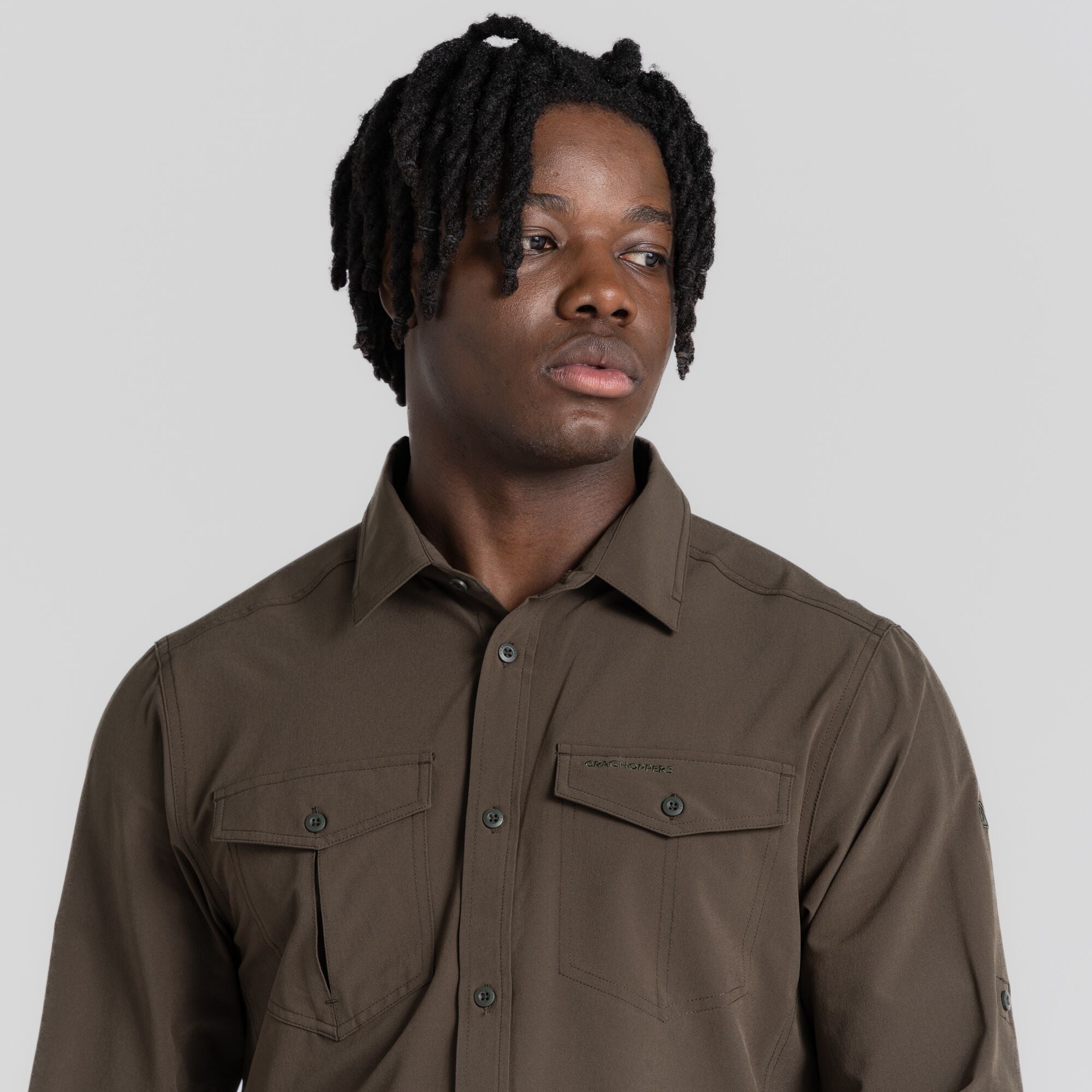 Men's Insect Shield® Eiger Long Sleeved Shirt - Woodland Green