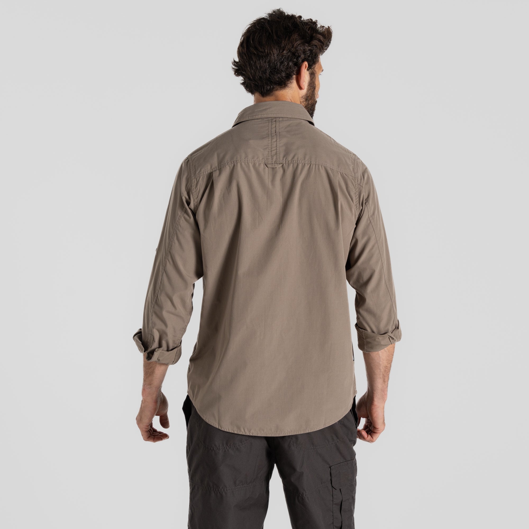 Men's Kiwi Long Sleeved Shirt - Pebble