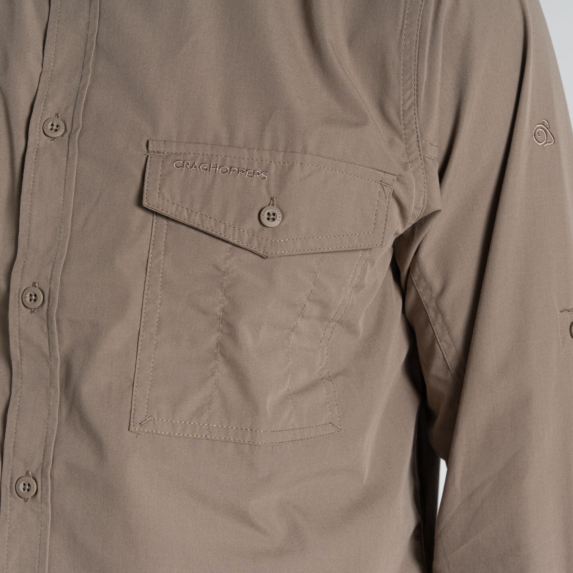 Men's Kiwi Long Sleeved Shirt - Pebble