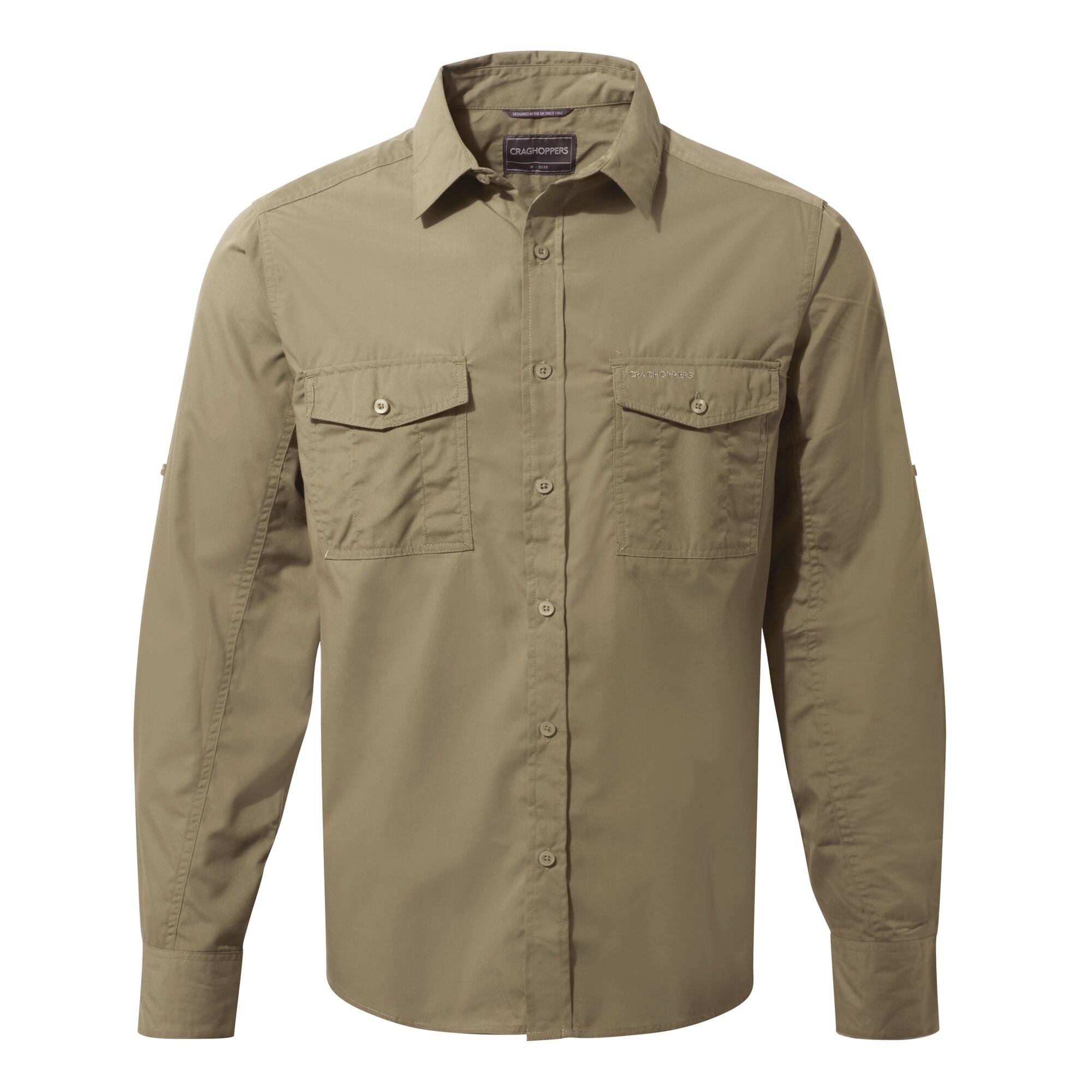 Men's Kiwi Long Sleeved Shirt - Pebble