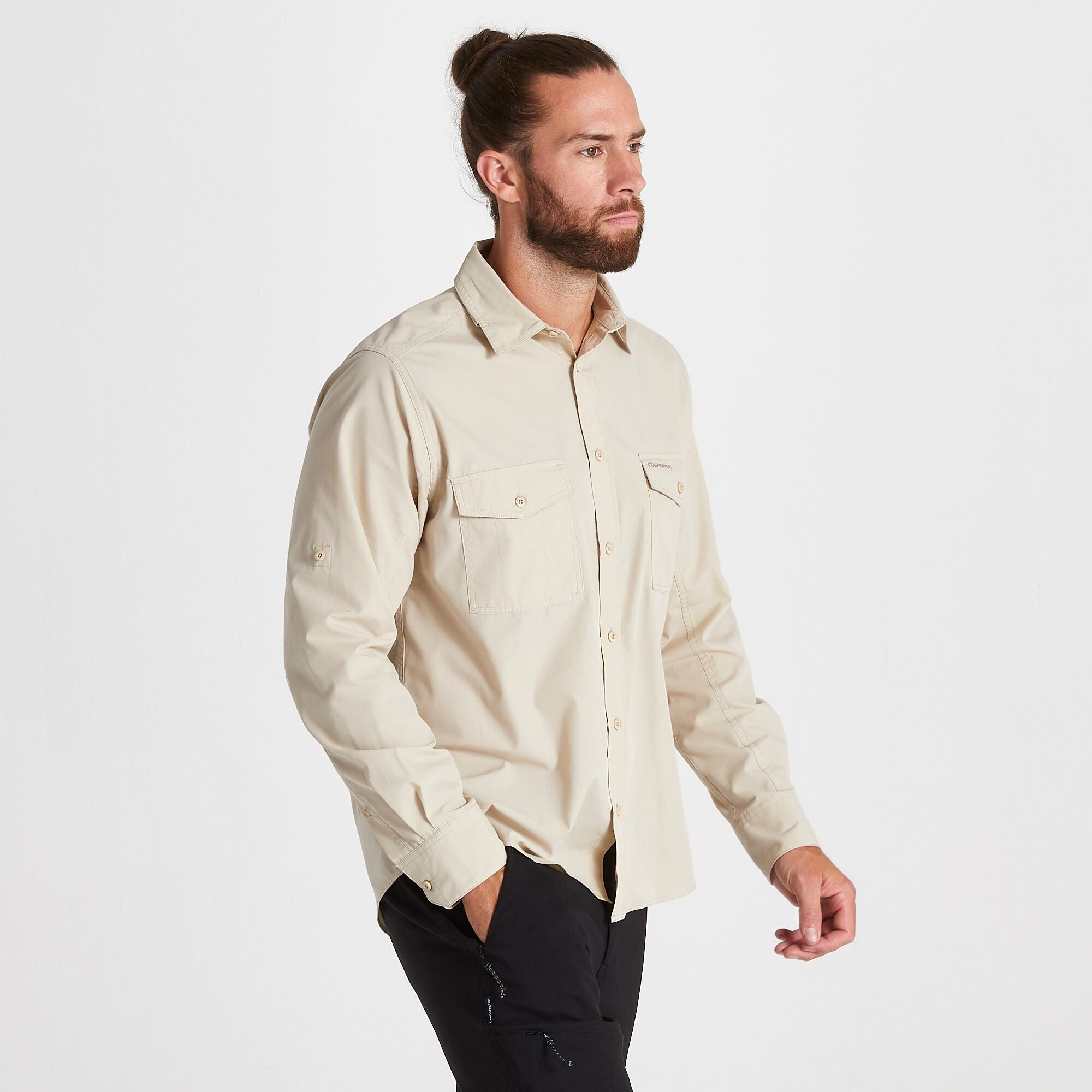 Men's Kiwi Long Sleeved Shirt - Oatmeal