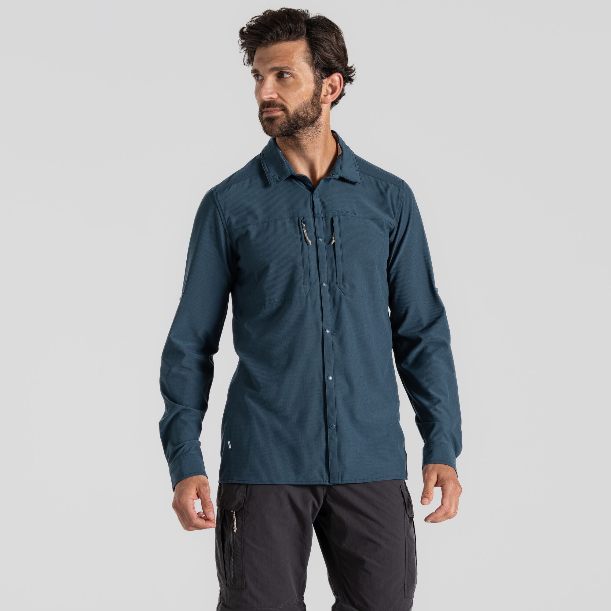 Men's Insect Shield® Pro V Long Sleeved Shirt - Blue Stone
