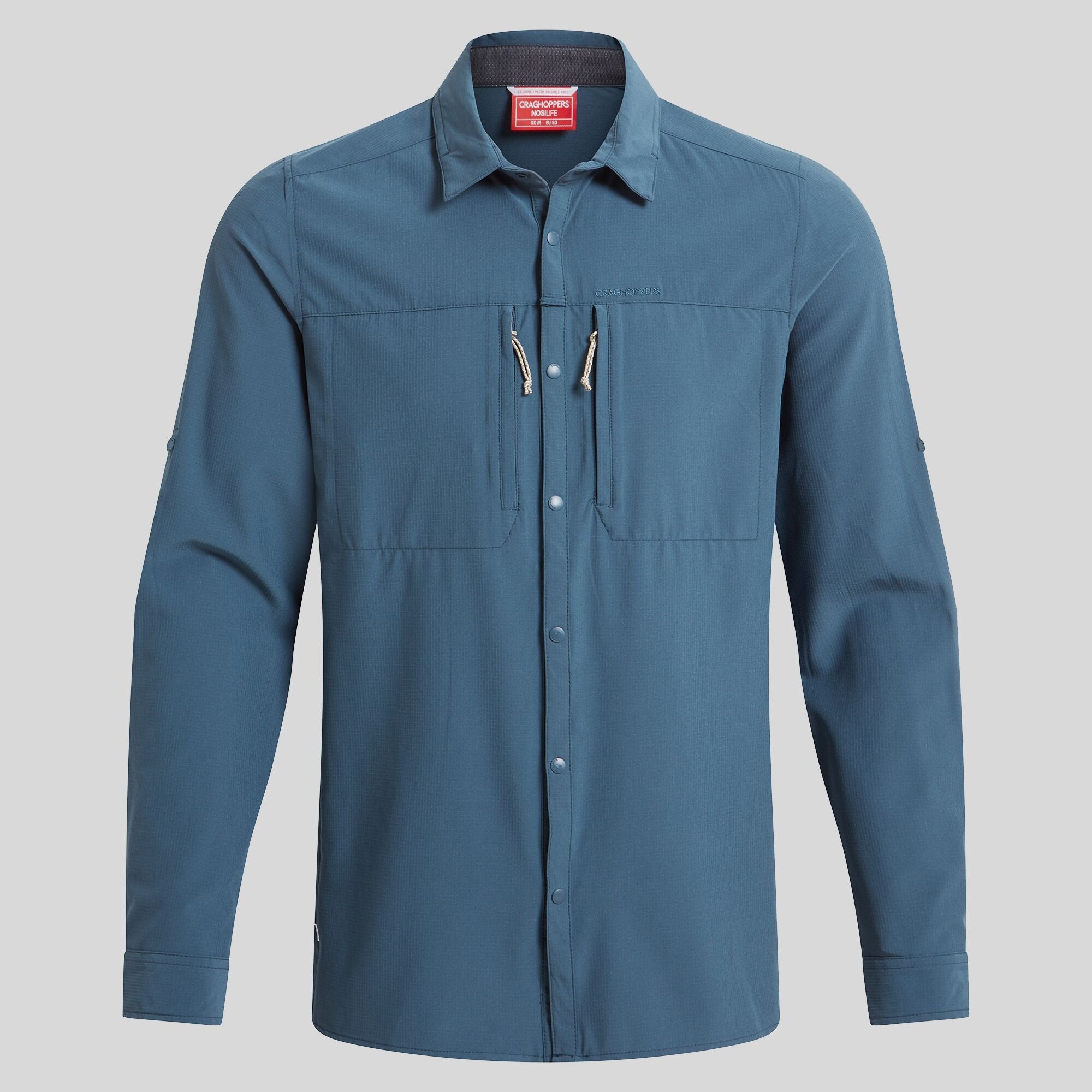 Men's Insect Shield® Pro V Long Sleeved Shirt - Blue Stone