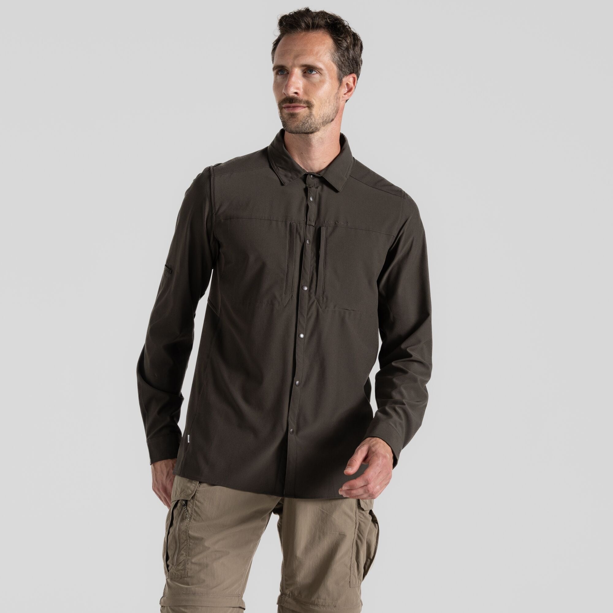 Men's Insect Shield® Pro V Long Sleeved Shirt - Woodland Green