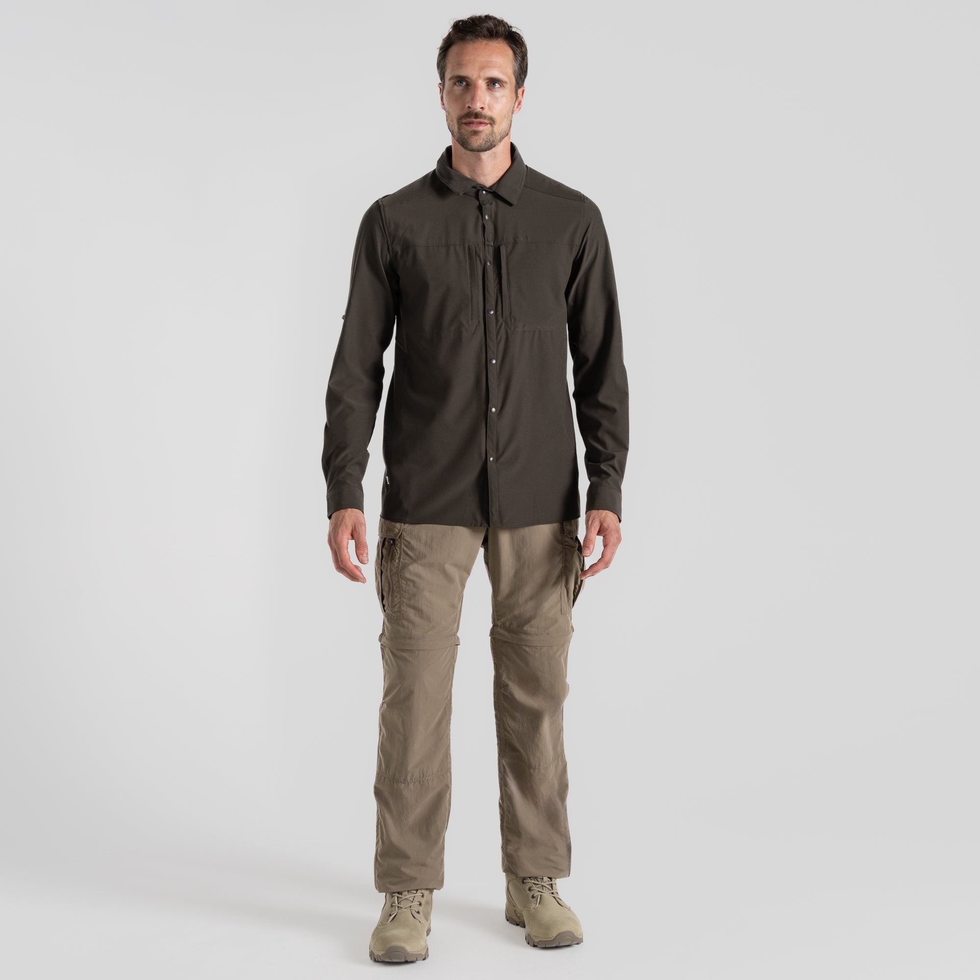 Men's Insect Shield® Pro V Long Sleeved Shirt - Woodland Green