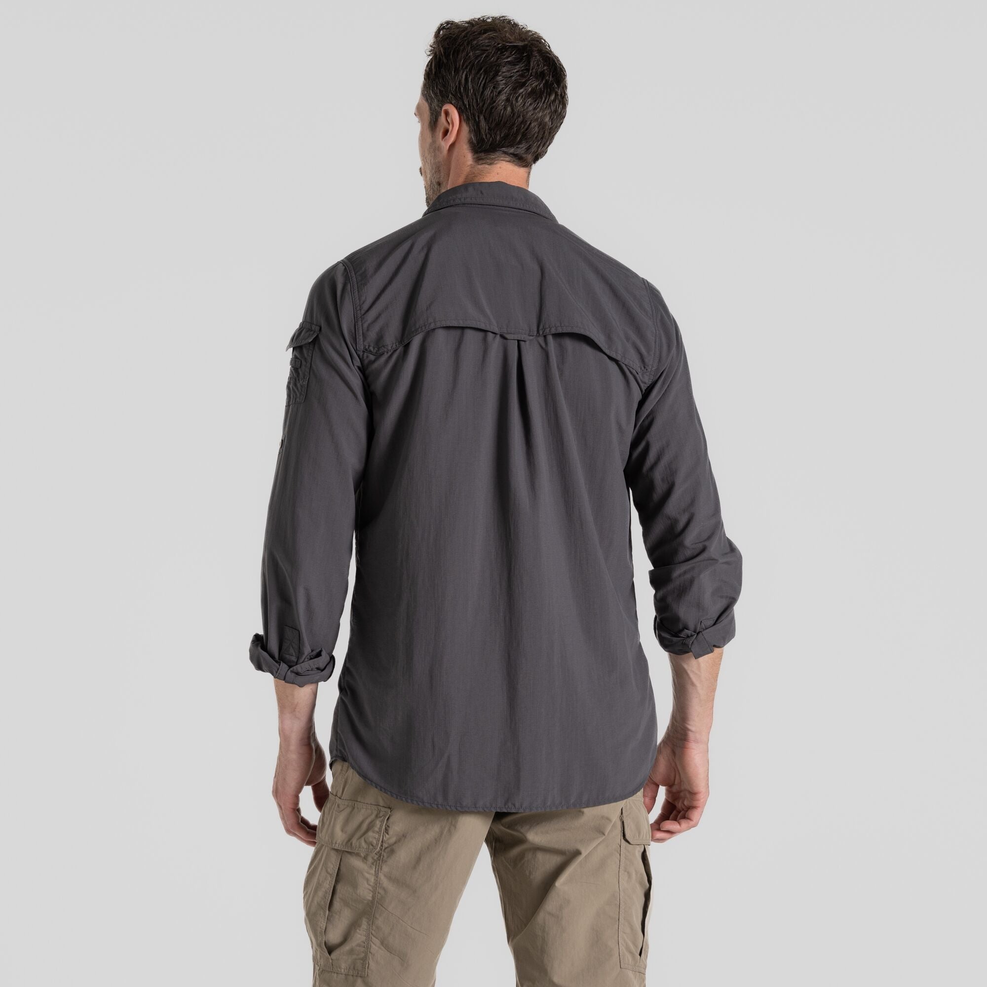 Men's Insect Shield® Adventure III Long Sleeved Shirt - Black Pepper