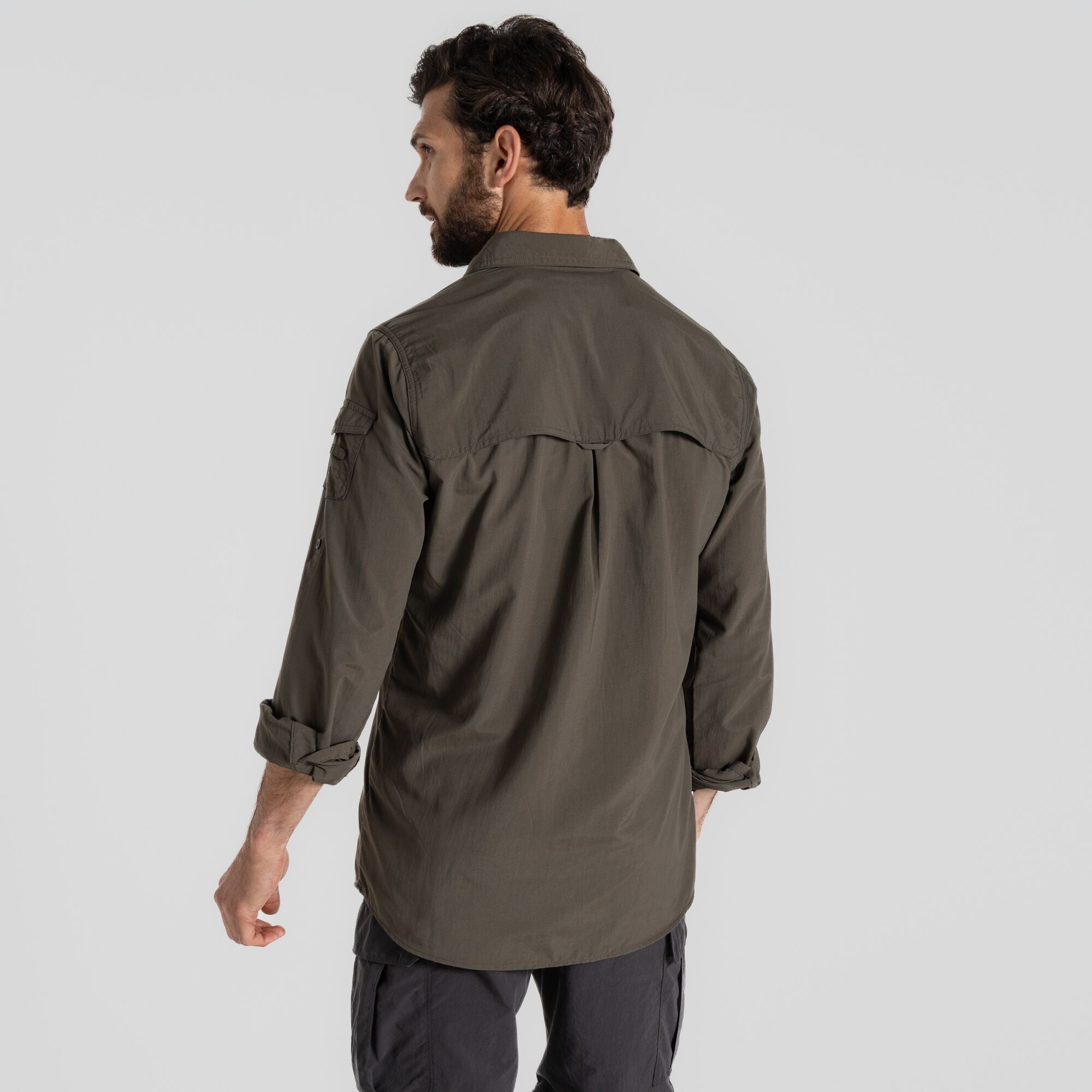 Men's Insect Shield® Adventure III Long Sleeved Shirt - Woodland Green