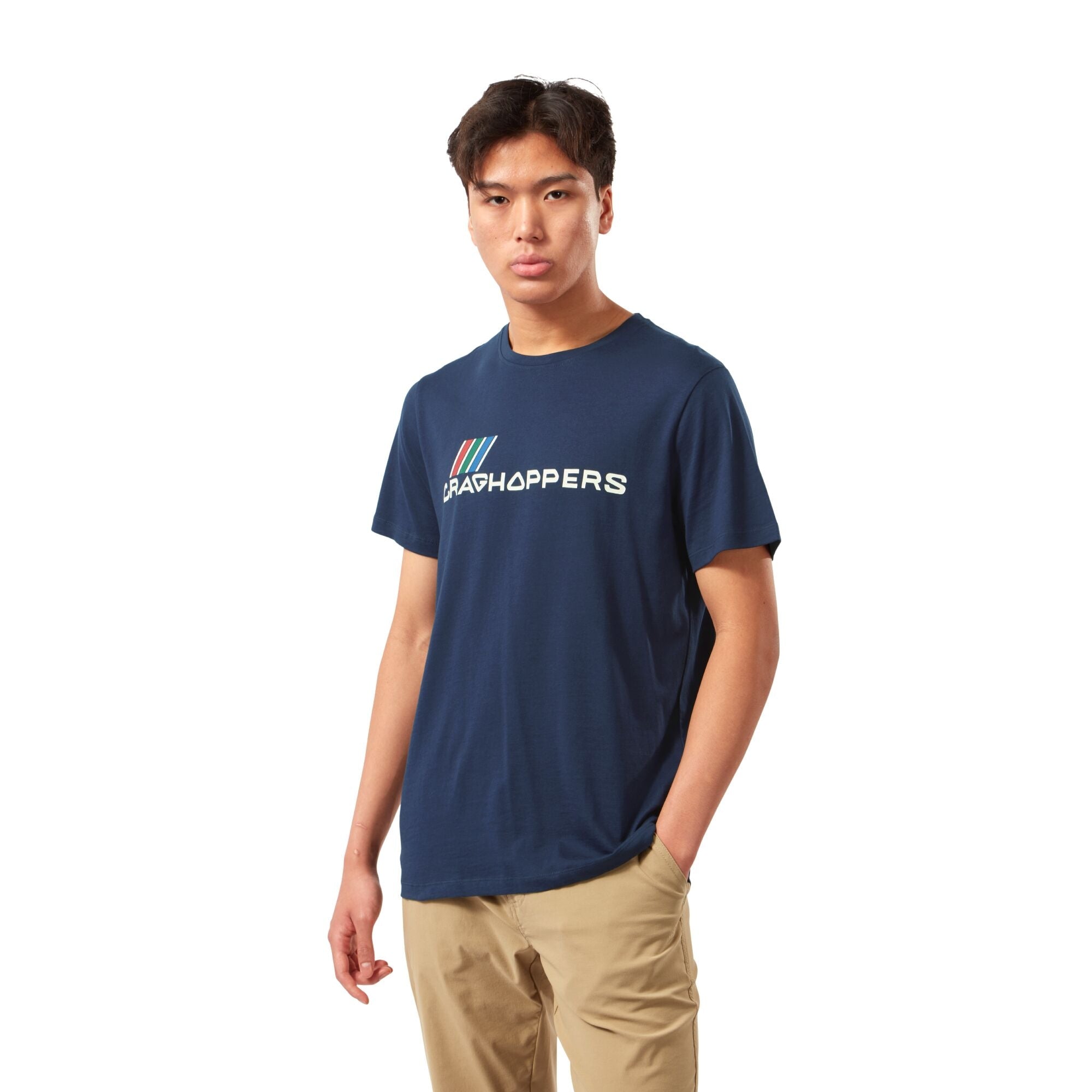 Men's Mightie Short Sleeved T-Shirt - Blue Navy Brand Carrier