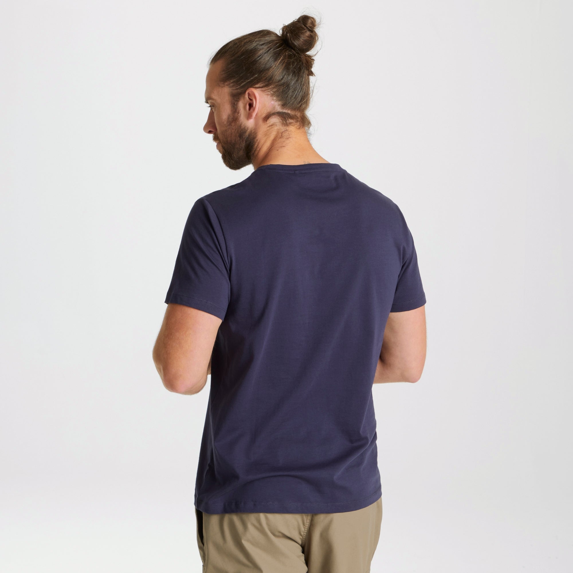 Men's Mightie Short Sleeved T-Shirt - Blue Navy Brand Carrier
