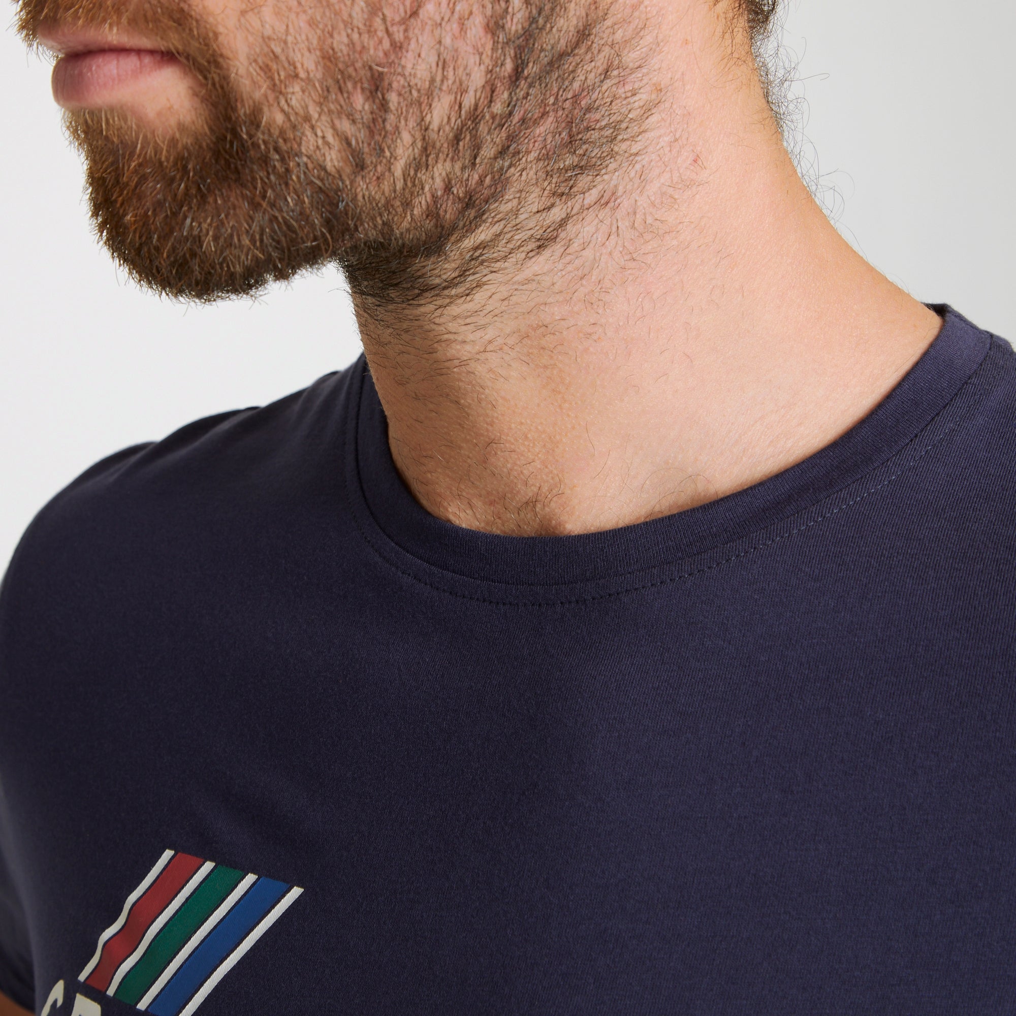 Men's Mightie Short Sleeved T-Shirt - Blue Navy Brand Carrier