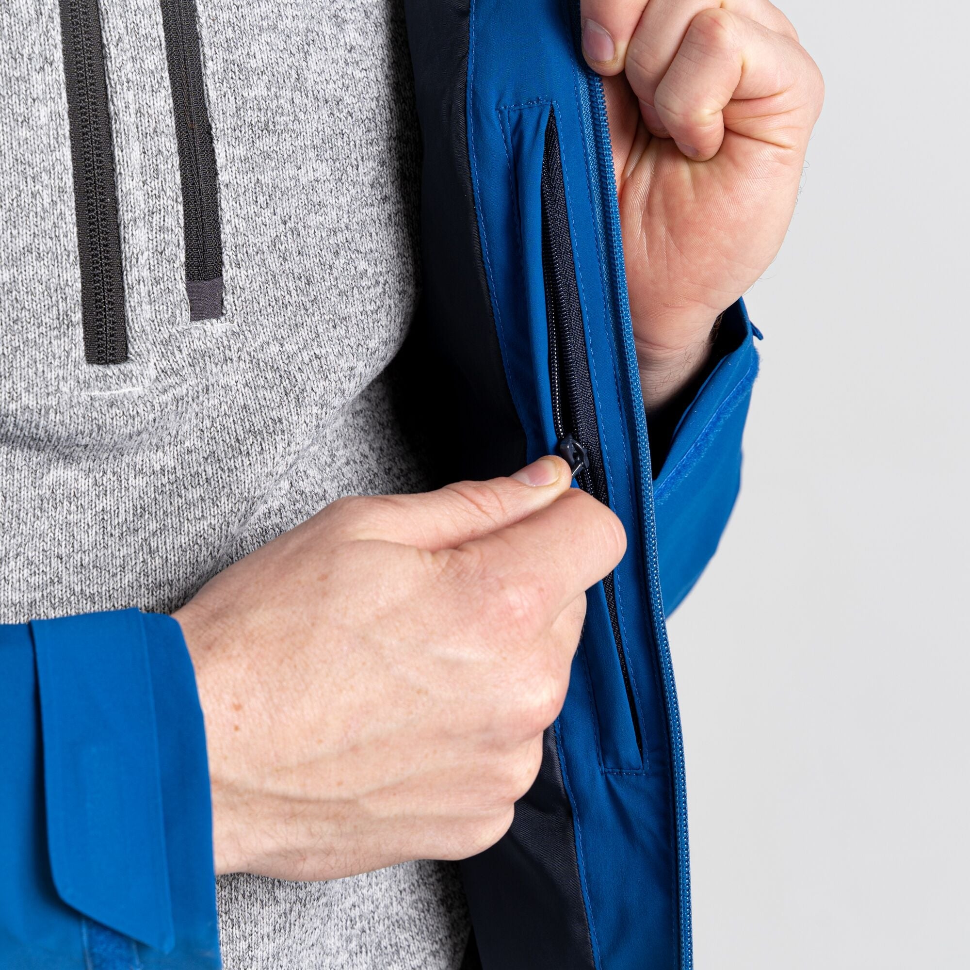 Men's Gryffin Waterproof Jacket - Picotee Blue/Dark Picotee Blue