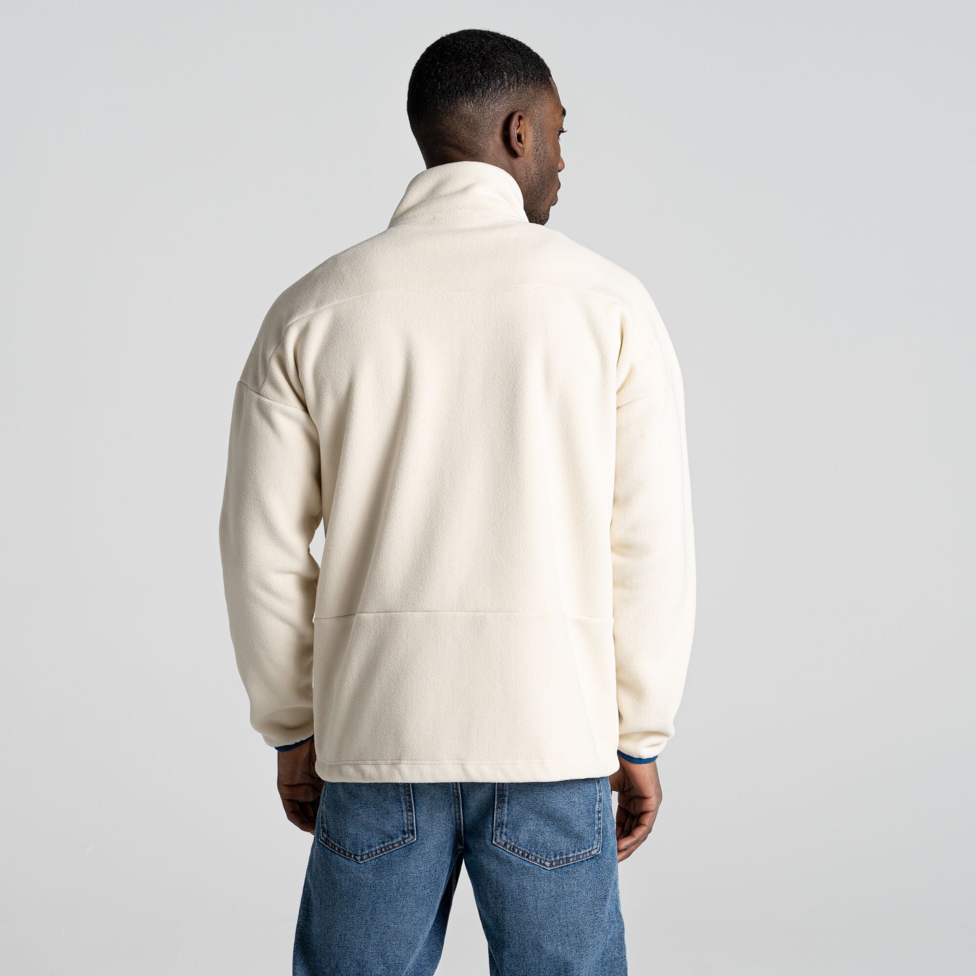 Unisex Haskin Full Zip Fleece - Ecru