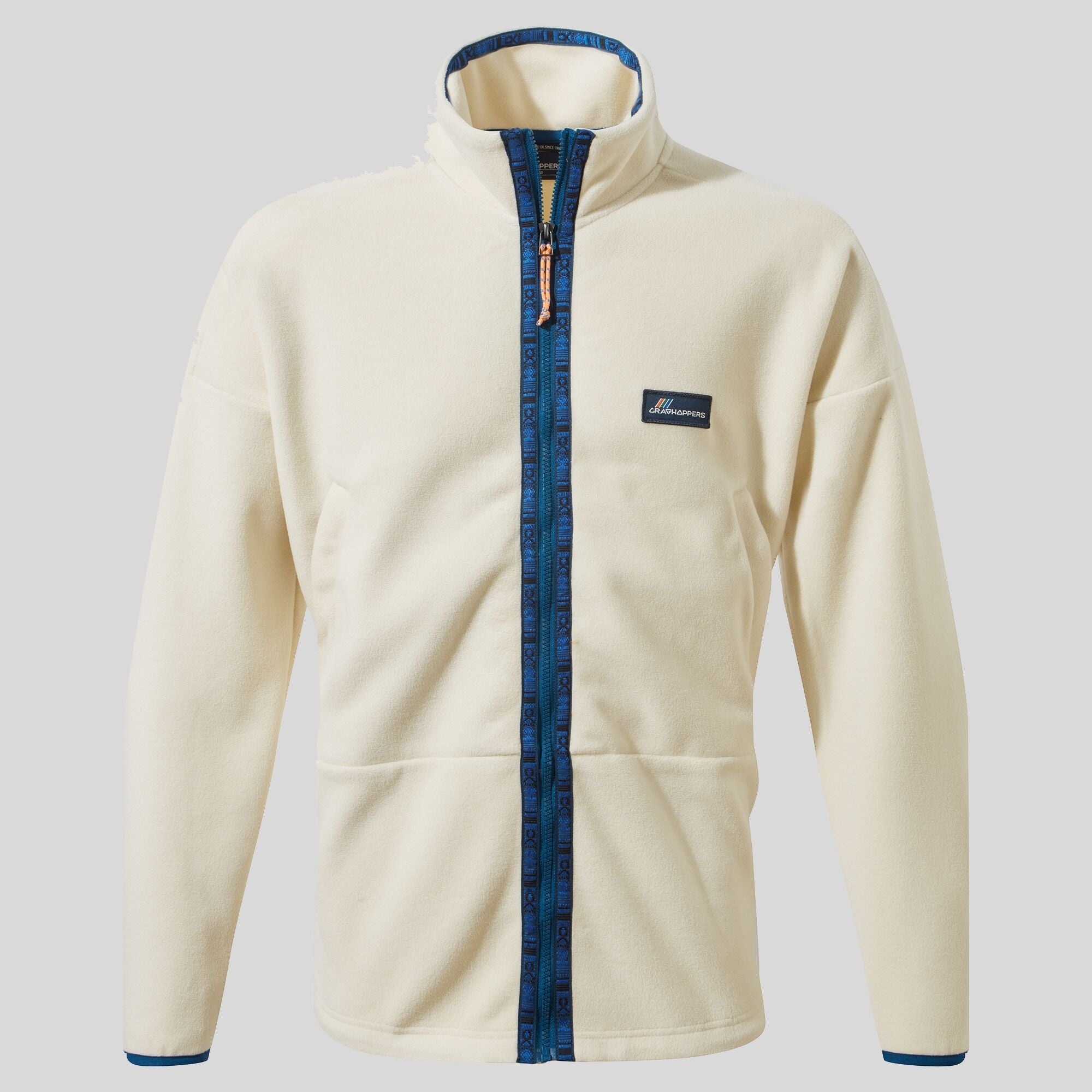 Unisex Haskin Full Zip Fleece - Ecru