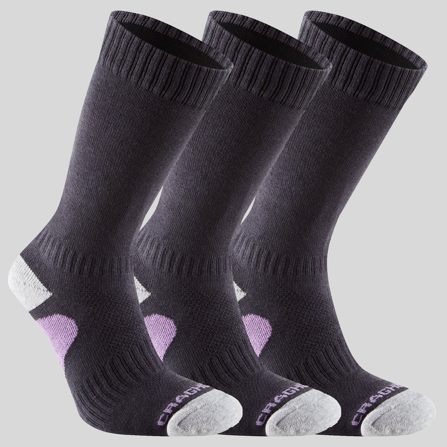 Unisex Insect Shield® Adventure Pro Socks 3-pack | Charcoal