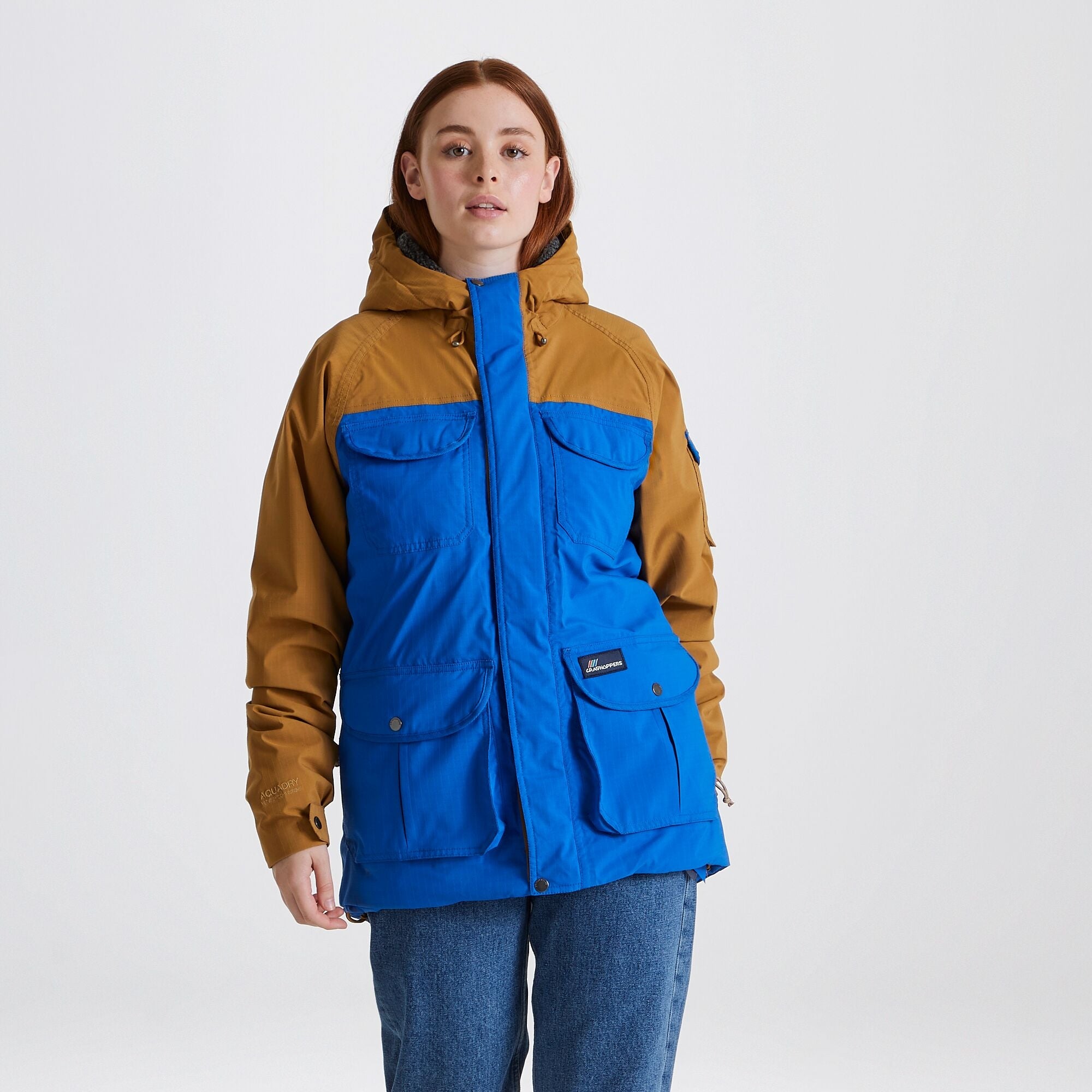 Unisex Hanson Waterproof Parka - Dark Raffia/Avalanche Blue