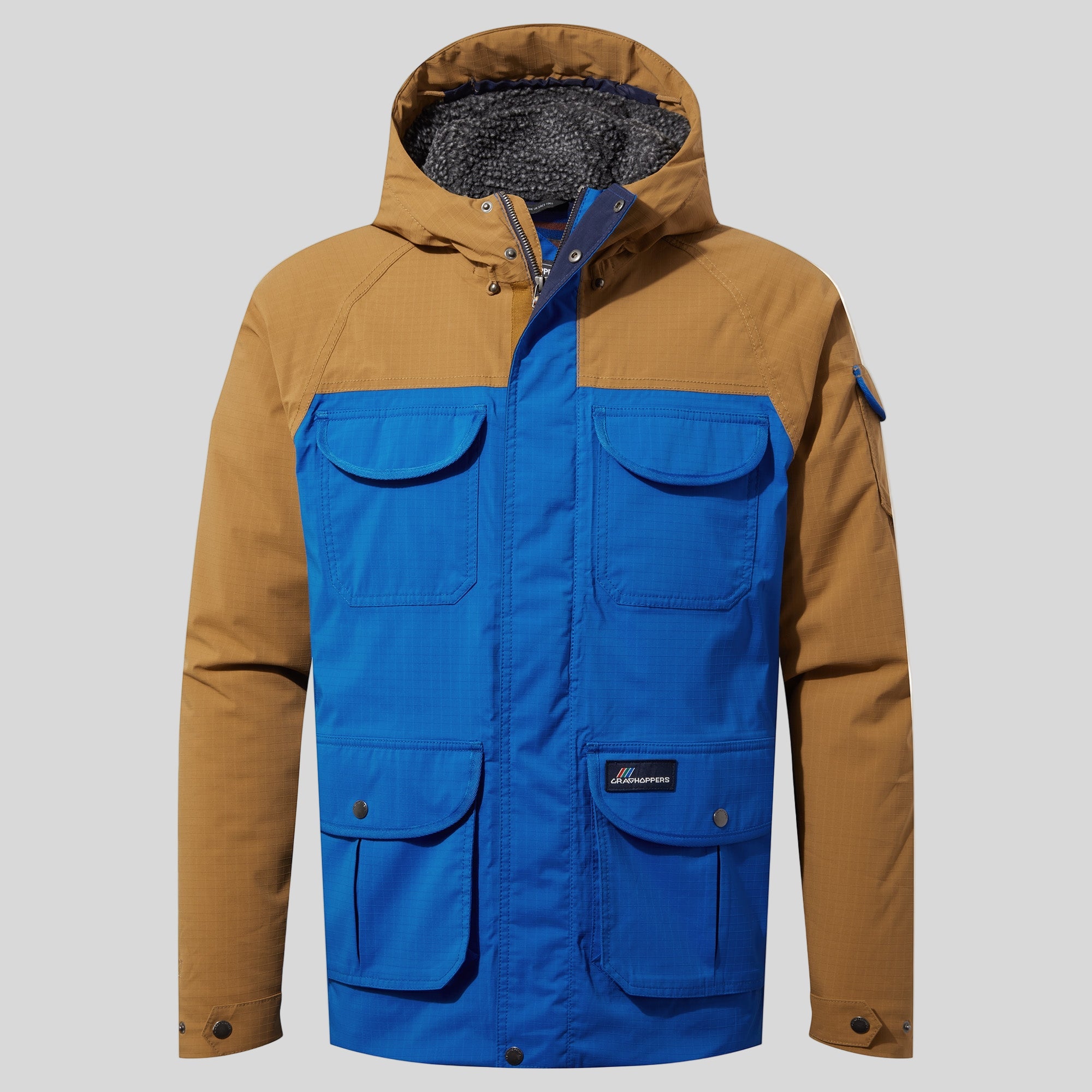 Unisex Hanson Waterproof Parka - Dark Raffia/Avalanche Blue