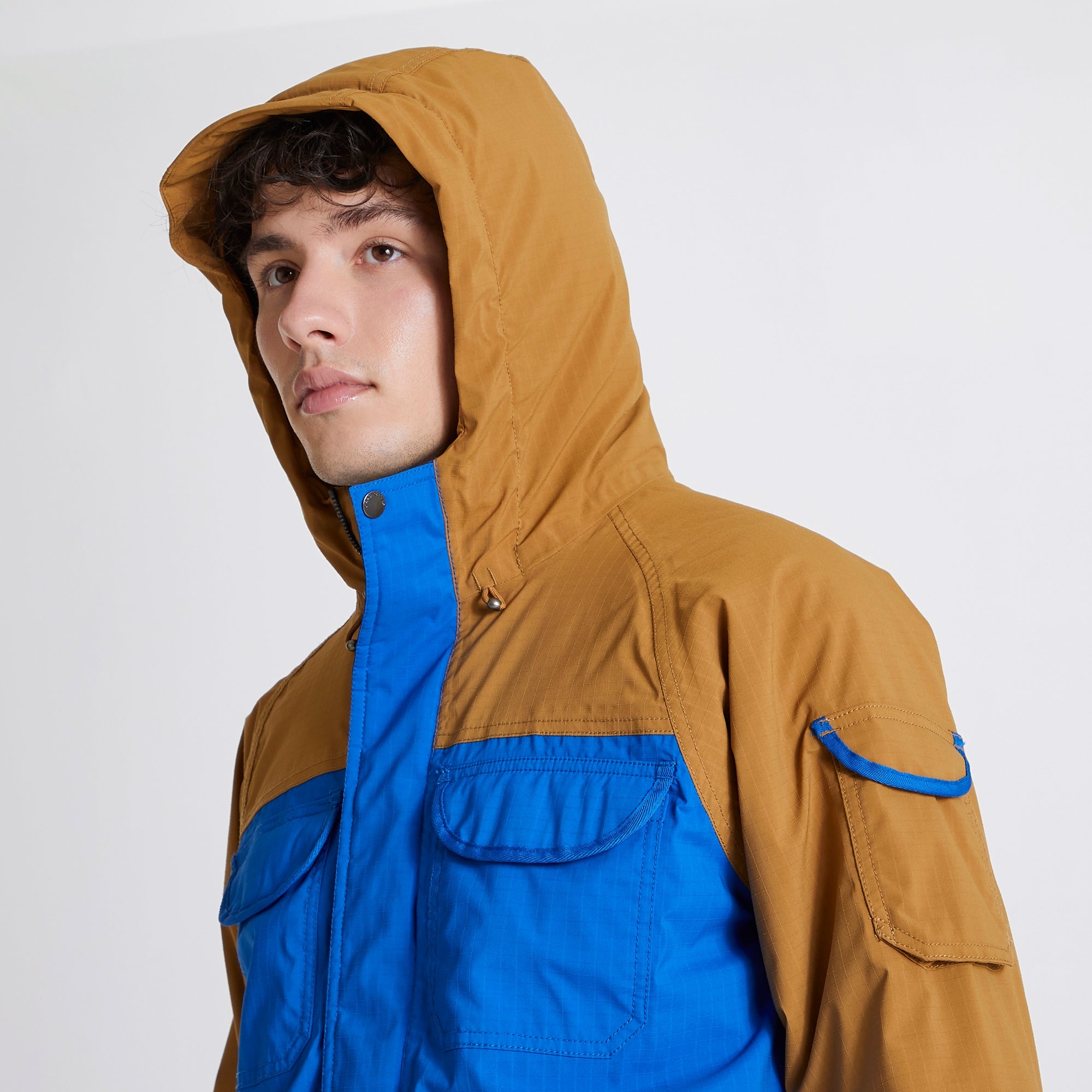 Unisex Hanson Waterproof Parka - Dark Raffia/Avalanche Blue