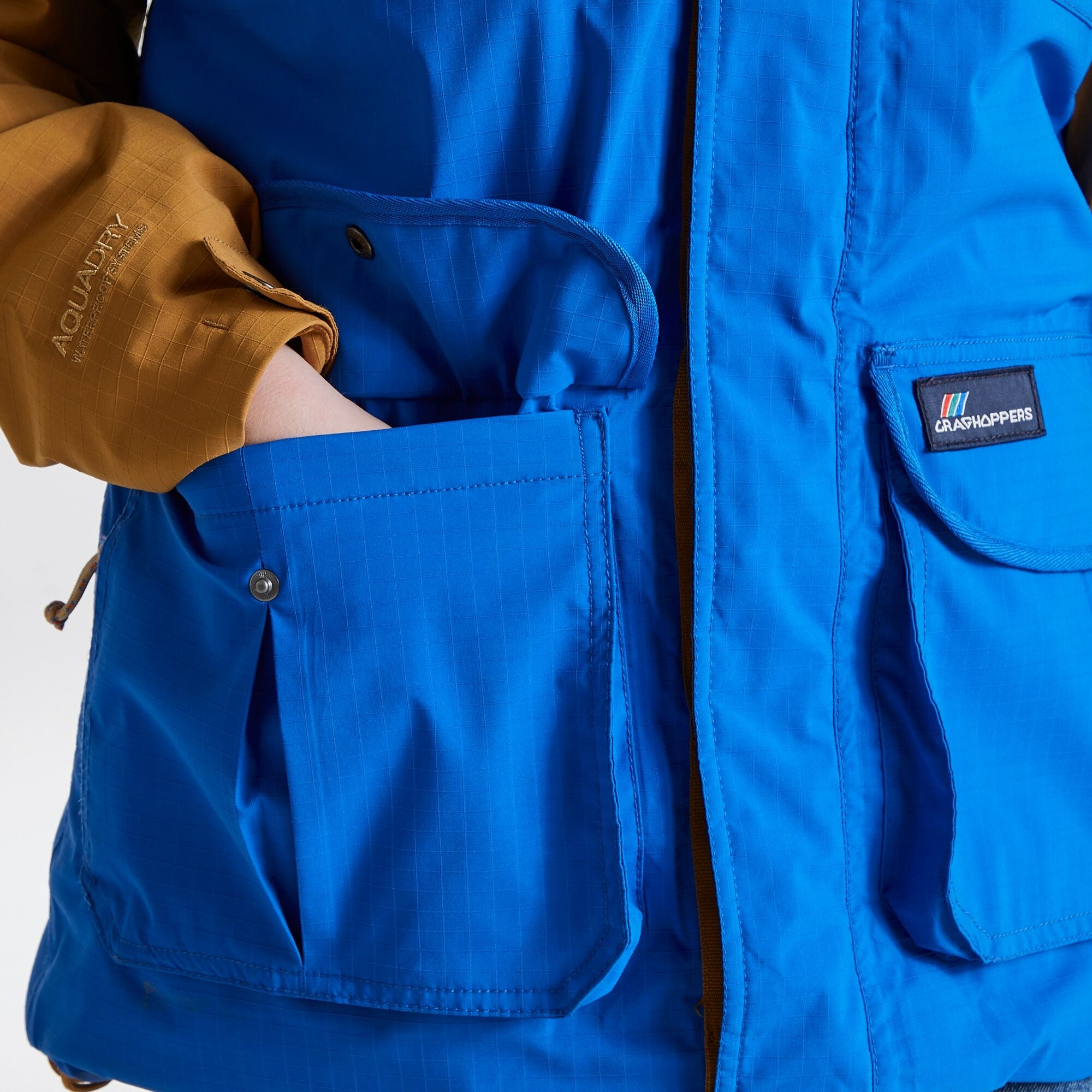 Unisex Hanson Waterproof Parka - Dark Raffia/Avalanche Blue