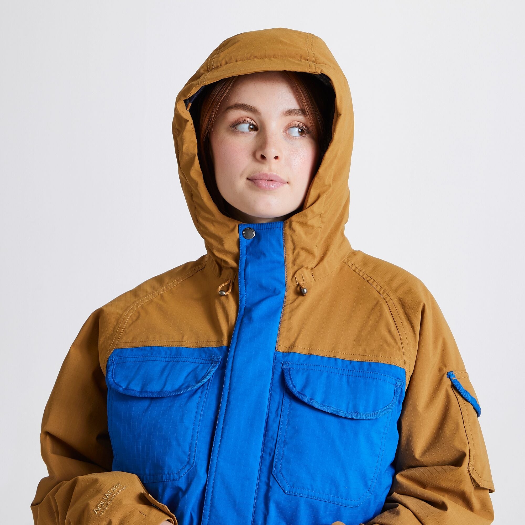 Unisex Hanson Waterproof Parka - Dark Raffia/Avalanche Blue