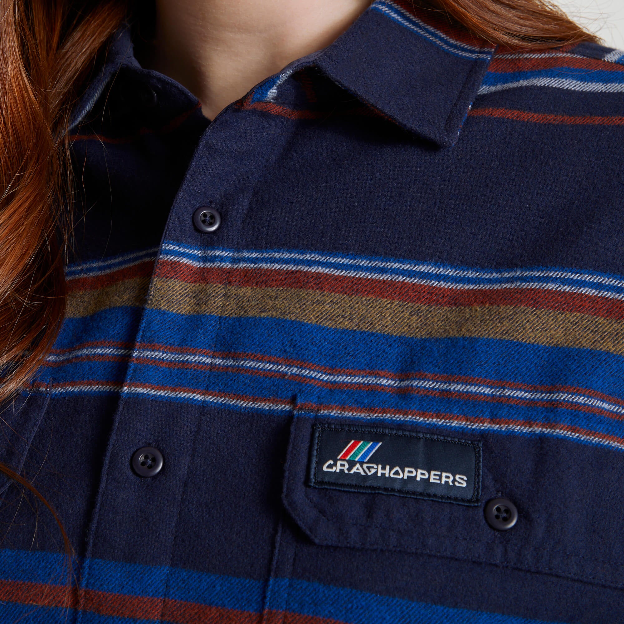 Unisex Ziggy Long Sleeved Shirt - Blue Navy Stripe
