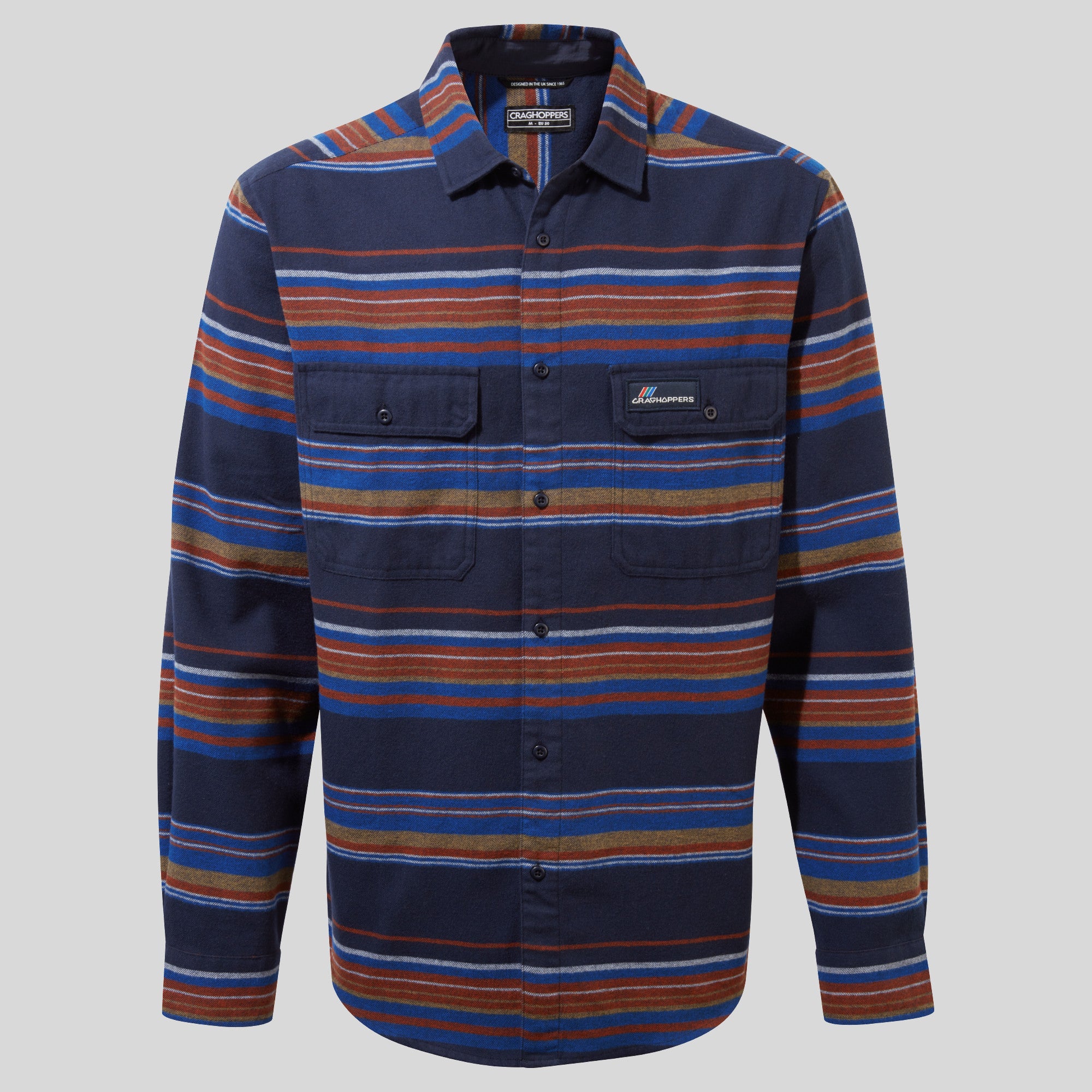 Unisex Ziggy Long Sleeved Shirt - Blue Navy Stripe